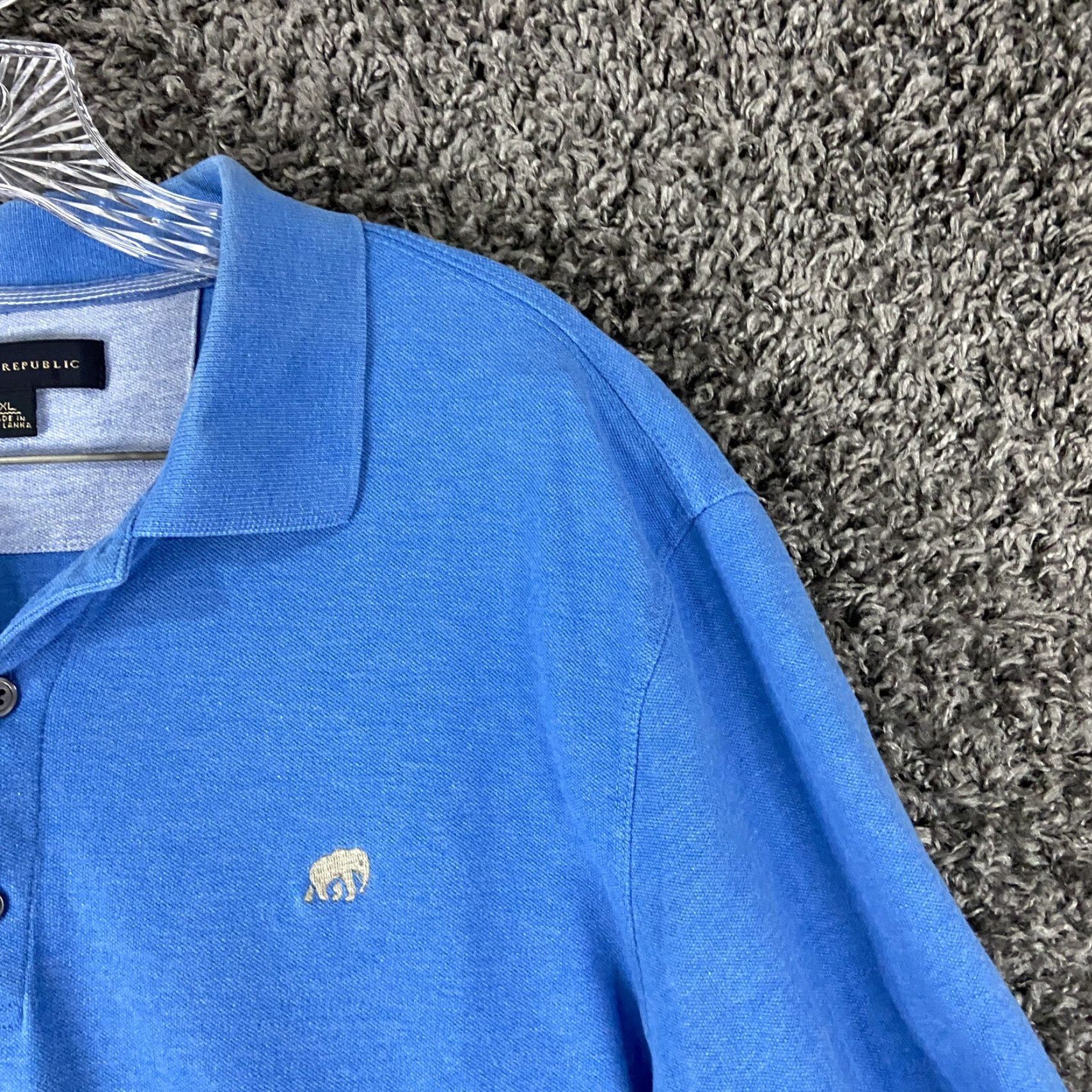 Banana Republic BANANA REPUBLIC Polo Shirt Men XL Blue Short Sleeve Regular Fit Men’s Polo XL Blue Shirt Size US XL / EU 56 / 4 - 4 Thumbnail
