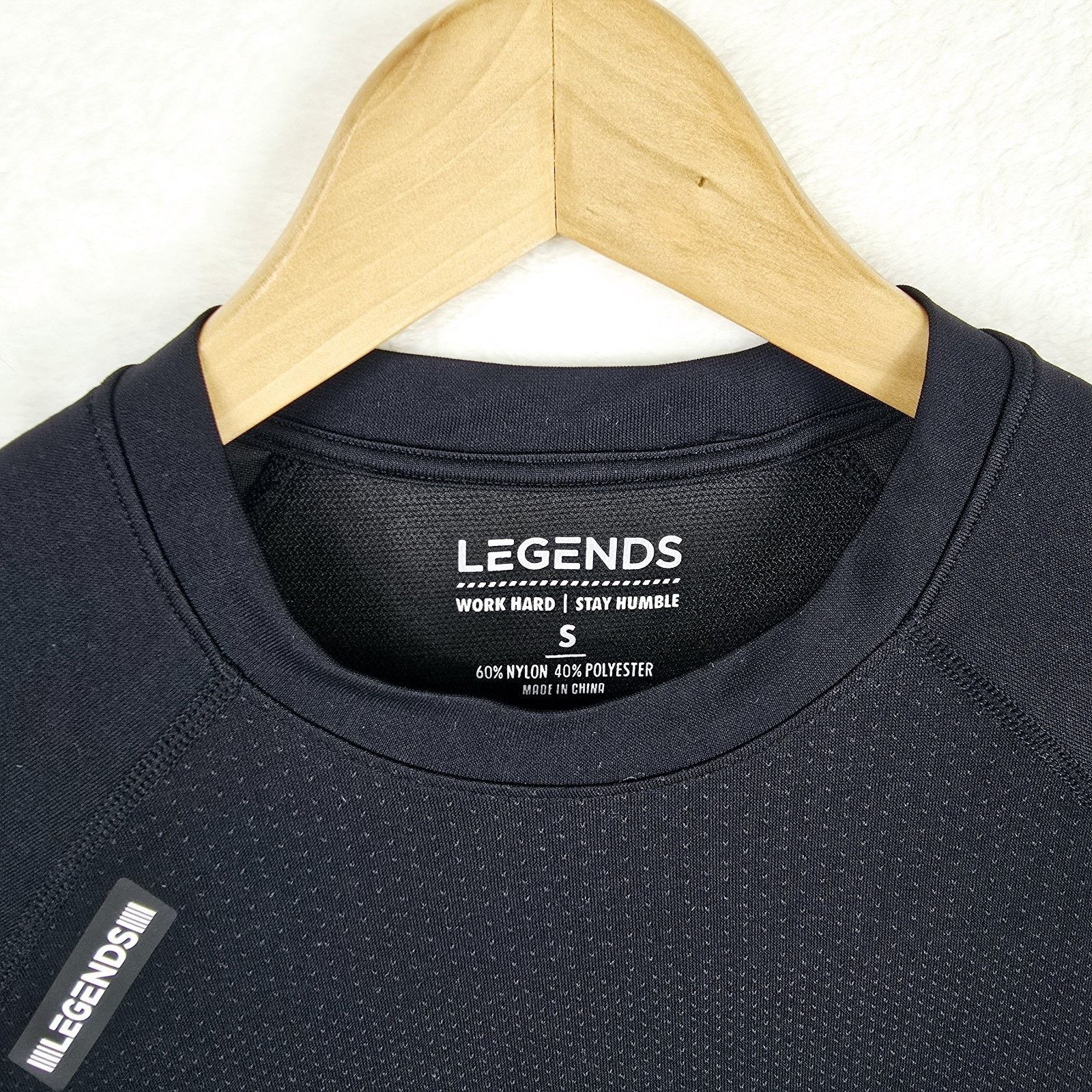 Other Legends Mens Shirt Small Dash Tee Black Athletic Performance Size US S / EU 44-46 / 1 - 4 Thumbnail