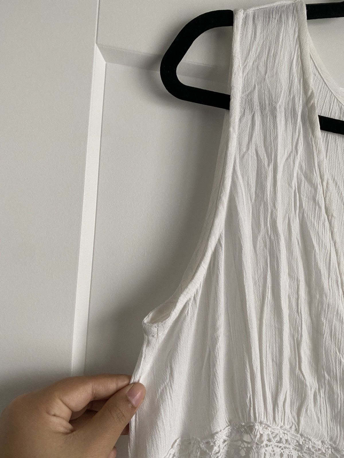 Other NWT New York & Company Breezy Moment Tie-Front Duster Size L / US 10 / IT 46 - 6 Thumbnail