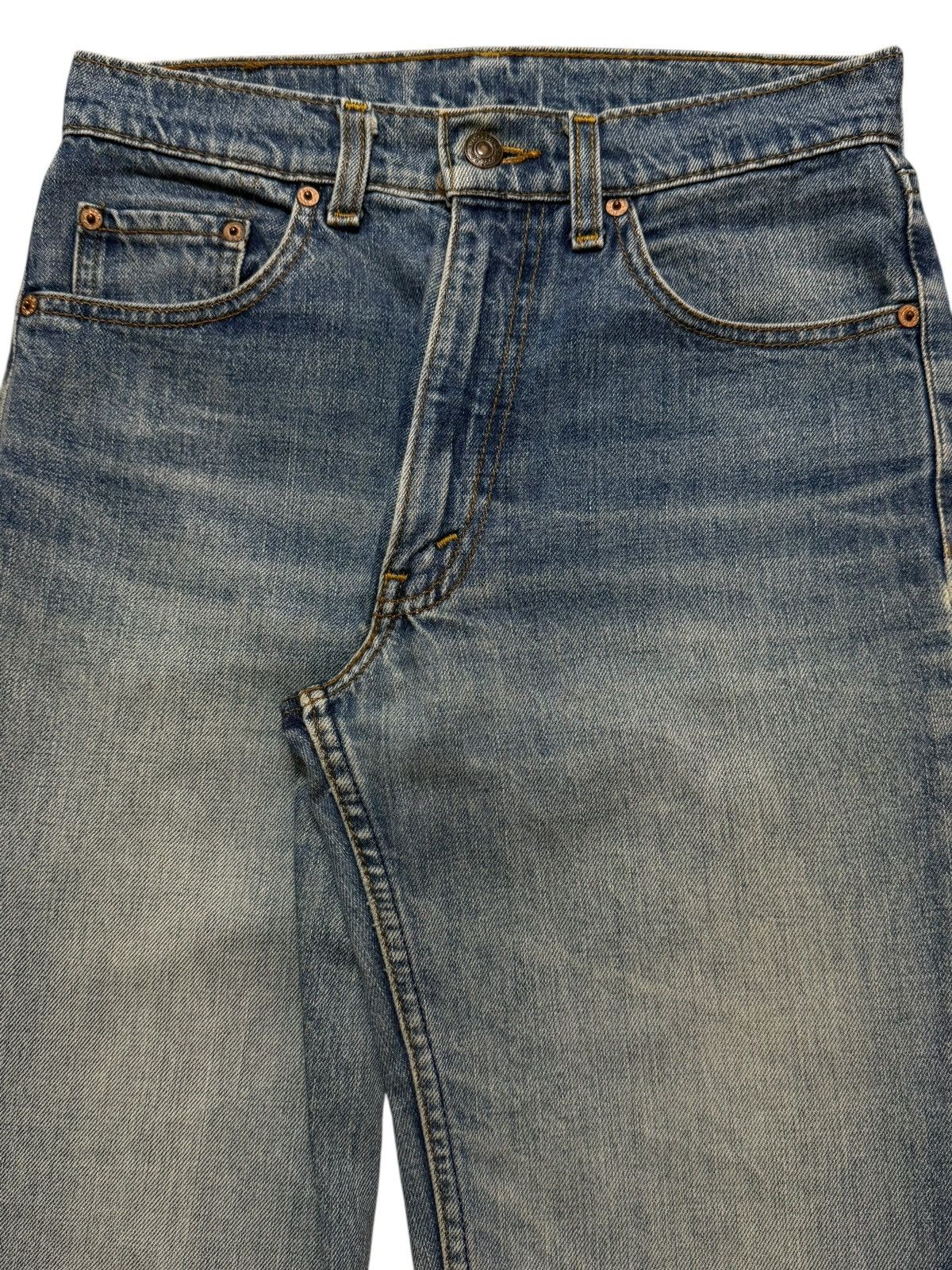 Levi's Vintage Levis 503 Classic Blue Faded Wash Distress Straight Size US 28 / EU 44 - 3 Thumbnail