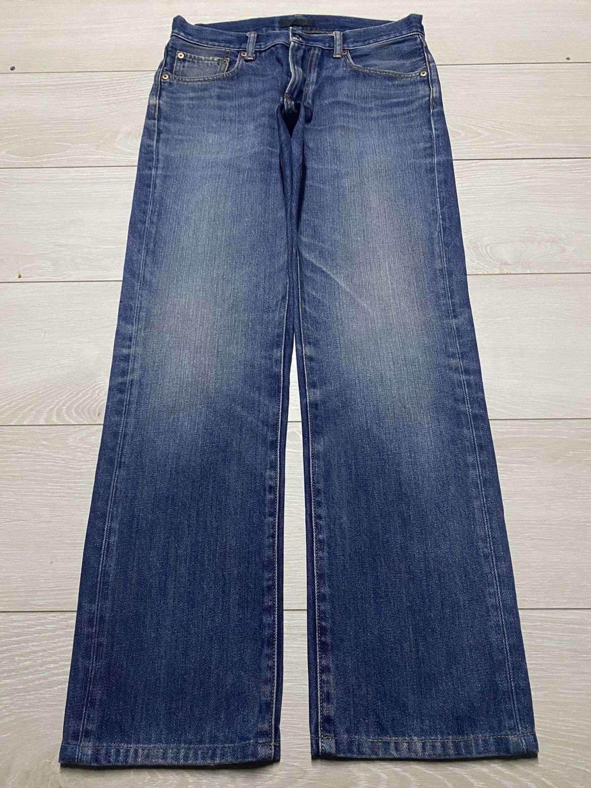 Japanese Brand Vintage Japanese Uniqlo Blue Faded Wash Distressed Jeans Size US 31 - 1 Thumbnail