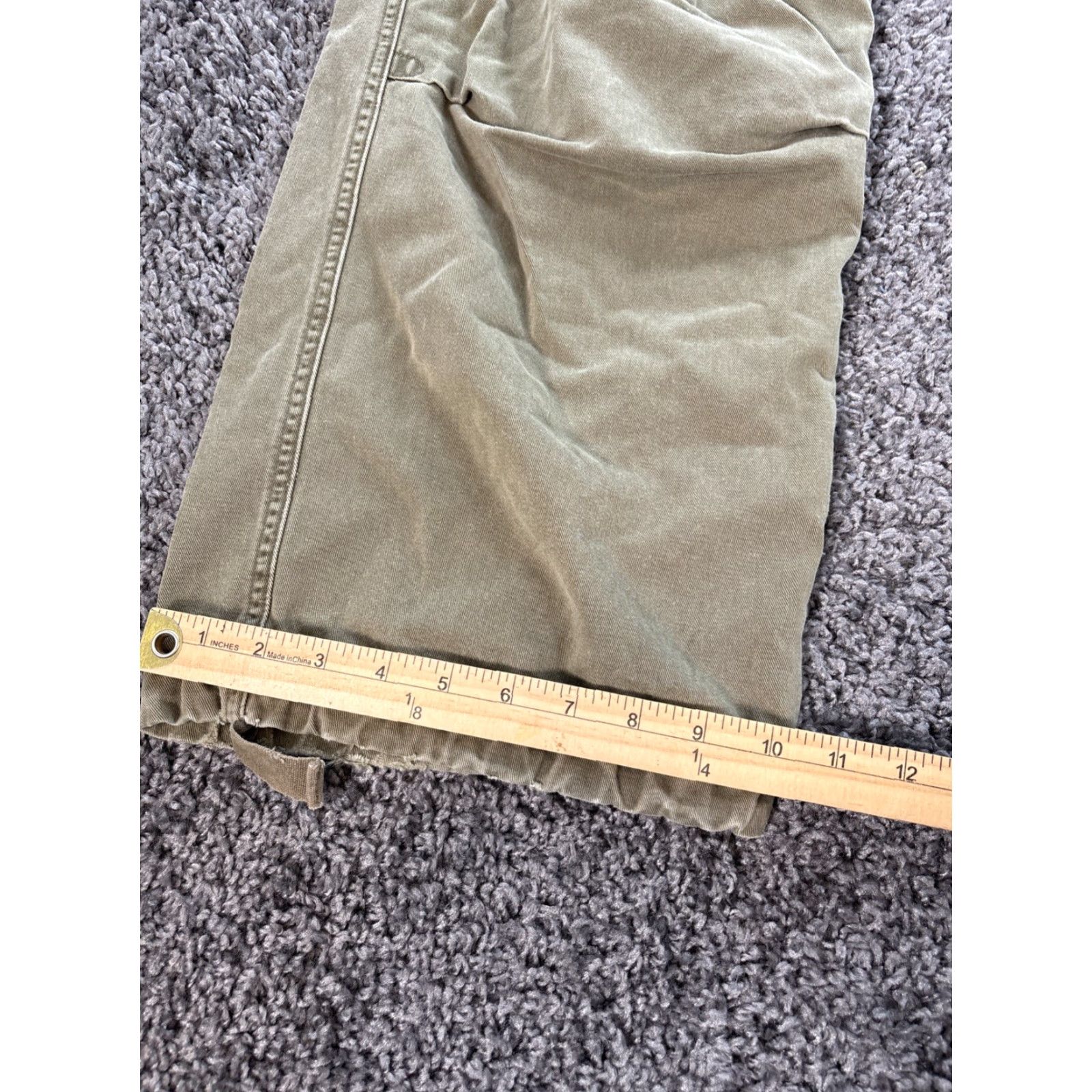 Abercrombie & Fitch VINTAGE Abercrombie & Fitch Paratrooper Pants Mens 36x29 Cargo Military Baggy Pants Green 90s Army Workwear Mens Size US 36 / EU 52 - 3 Thumbnail