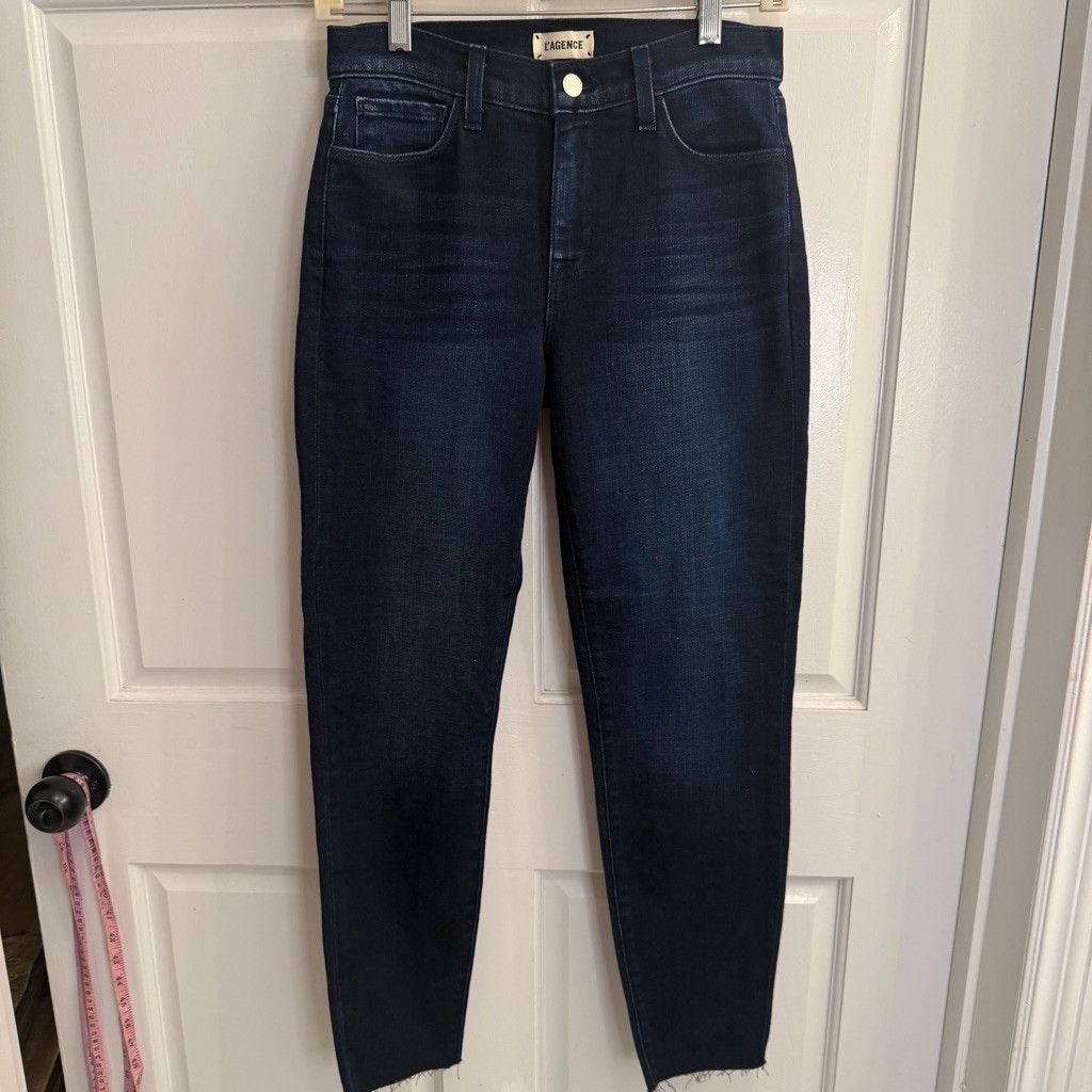 L'AGENCE Women's L'AGENCE Jeans, Size 26, Dark Blue Size 26" / US 2 / IT 38 - 3 Thumbnail