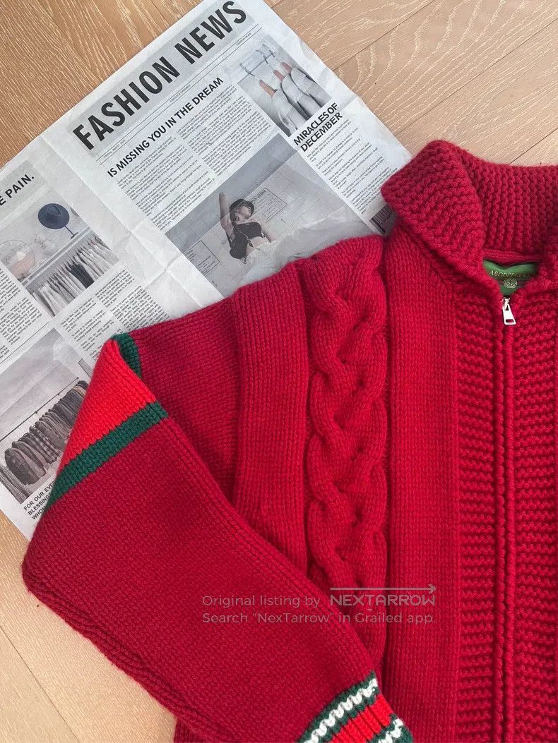 Gucci Gucci Twisted knitted zipper knitted sweater cardigan coat Size M / US 6-8 / IT 42-44 - 6 Thumbnail