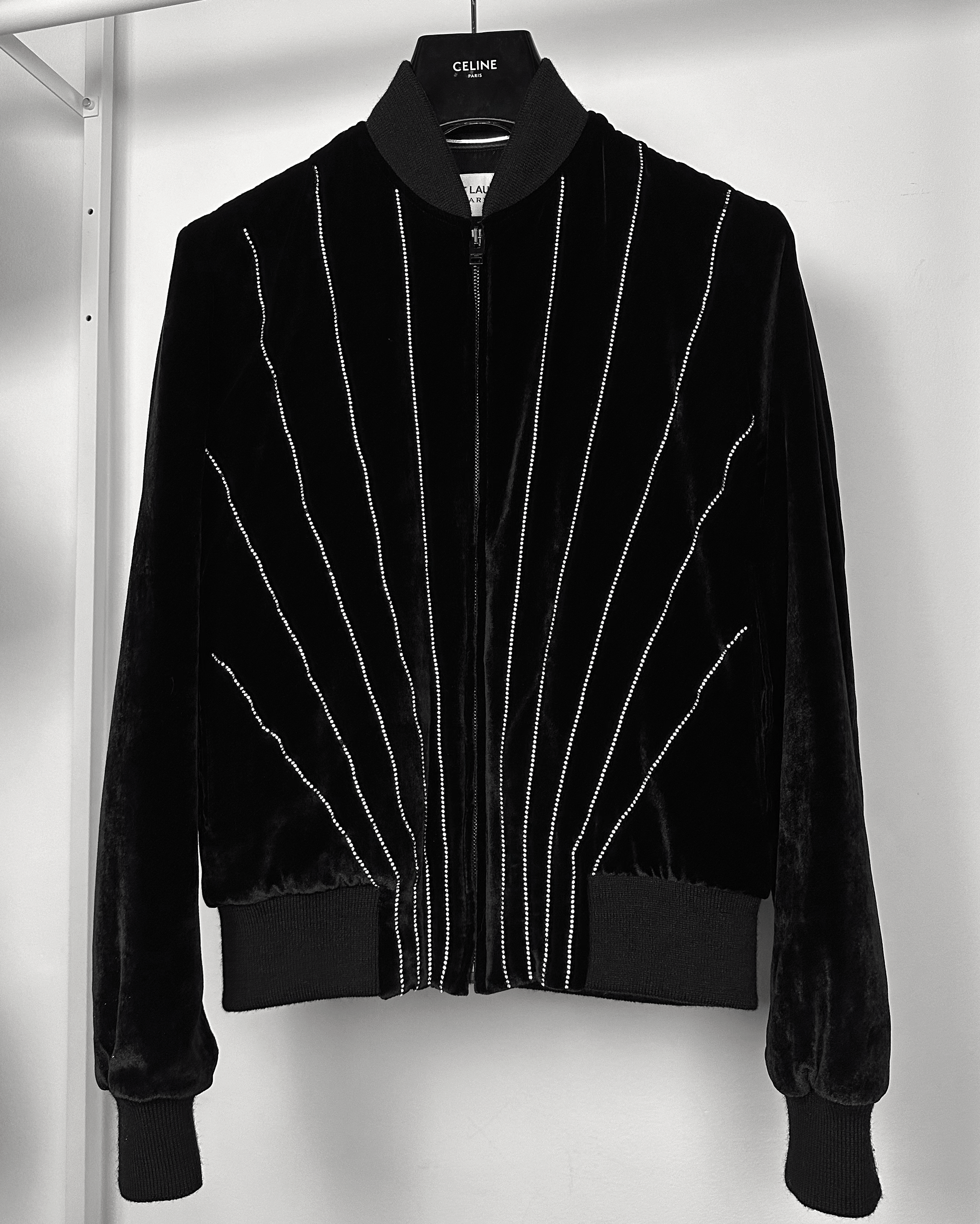 Saint Laurent Paris Saint Laurent Swarowski Embellished Velvet Jacket Size US S / EU 44-46 / 1 - 3 Thumbnail