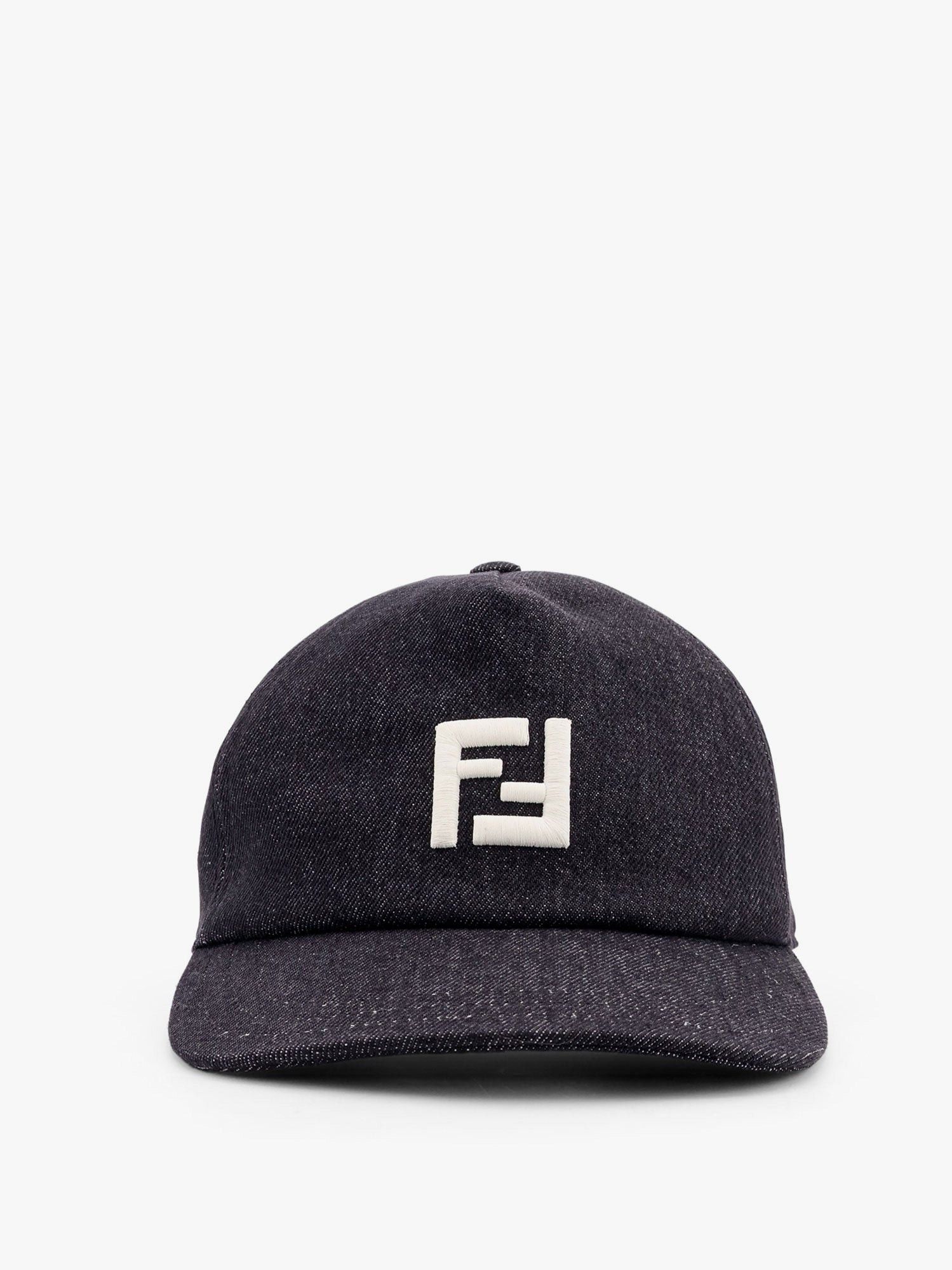 Fendi Denim Baseball Hat With Logo Embroidery Size ONE SIZE - 1 Thumbnail