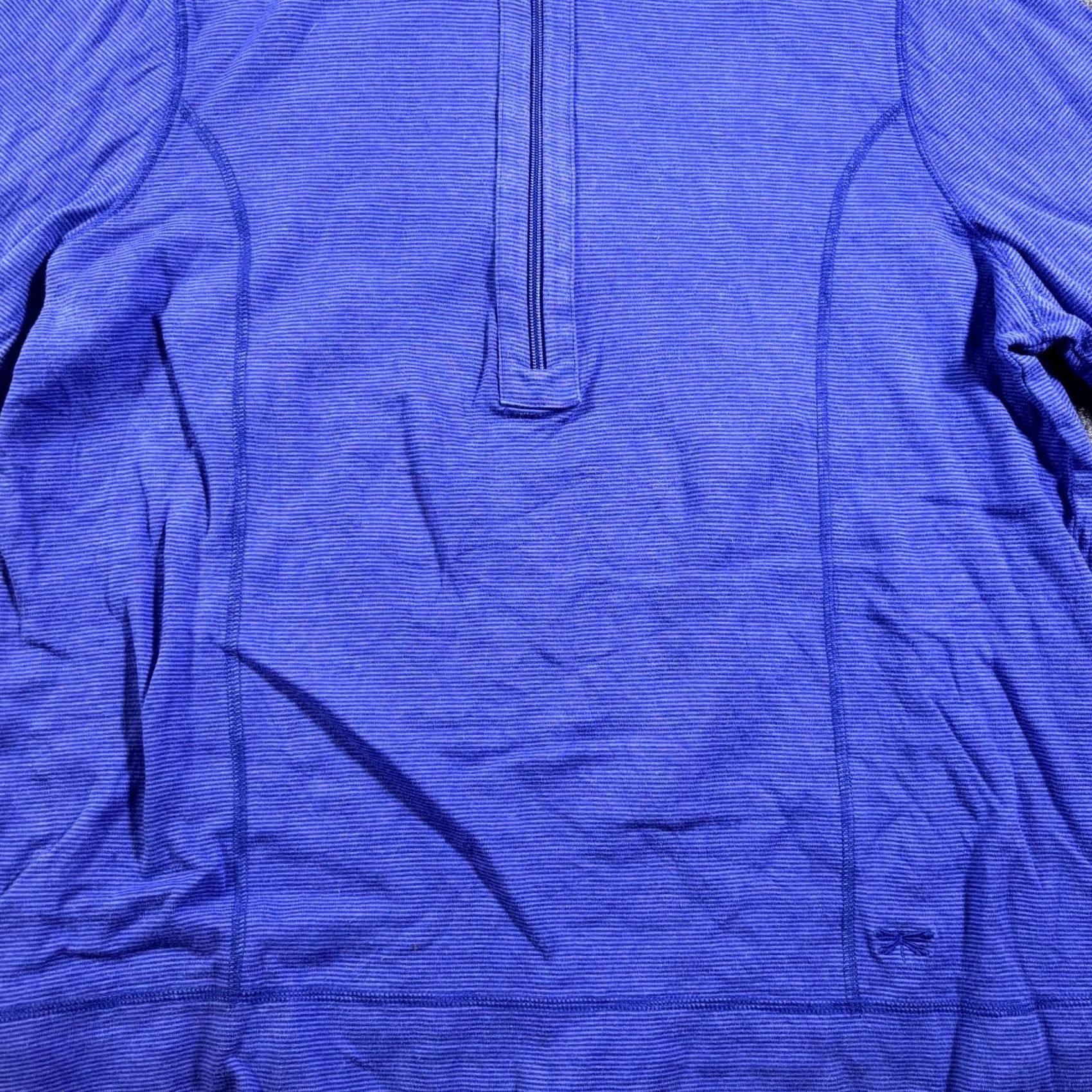 Talbots Talbots Top Womens 2X Plus Purple Cotton Blend 1/2 Zip Long Sleeve Active Golf Tennis Walking Size XXL / US 16-18 / IT 52-54 - 5 Thumbnail