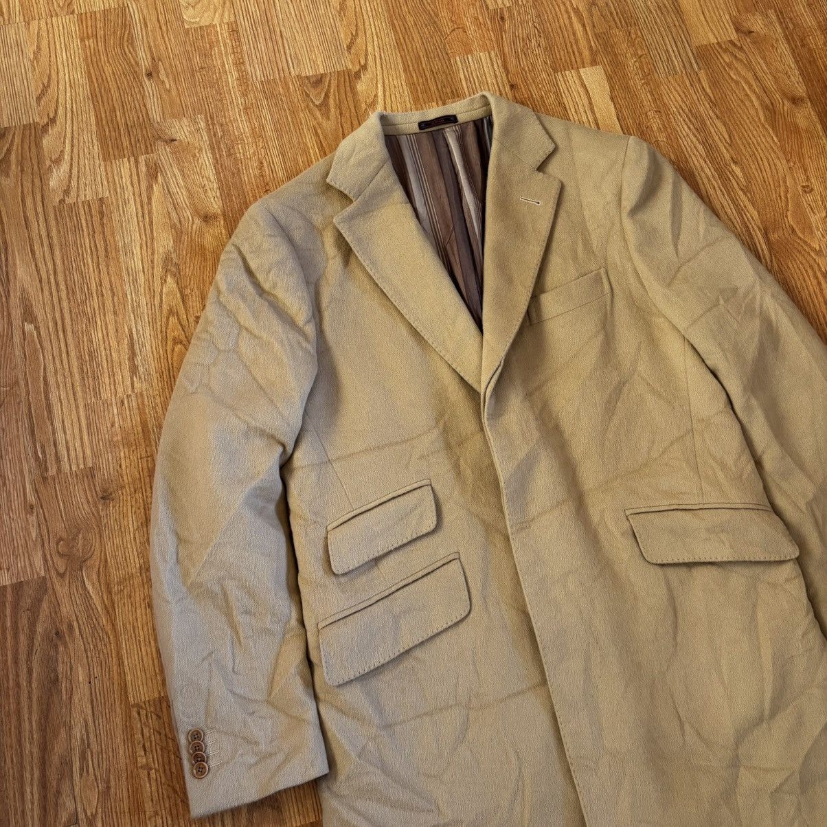 Etro Etro Milano Vintage Beige Wool Coat Size US L / EU 52-54 / 3 - 3 Thumbnail