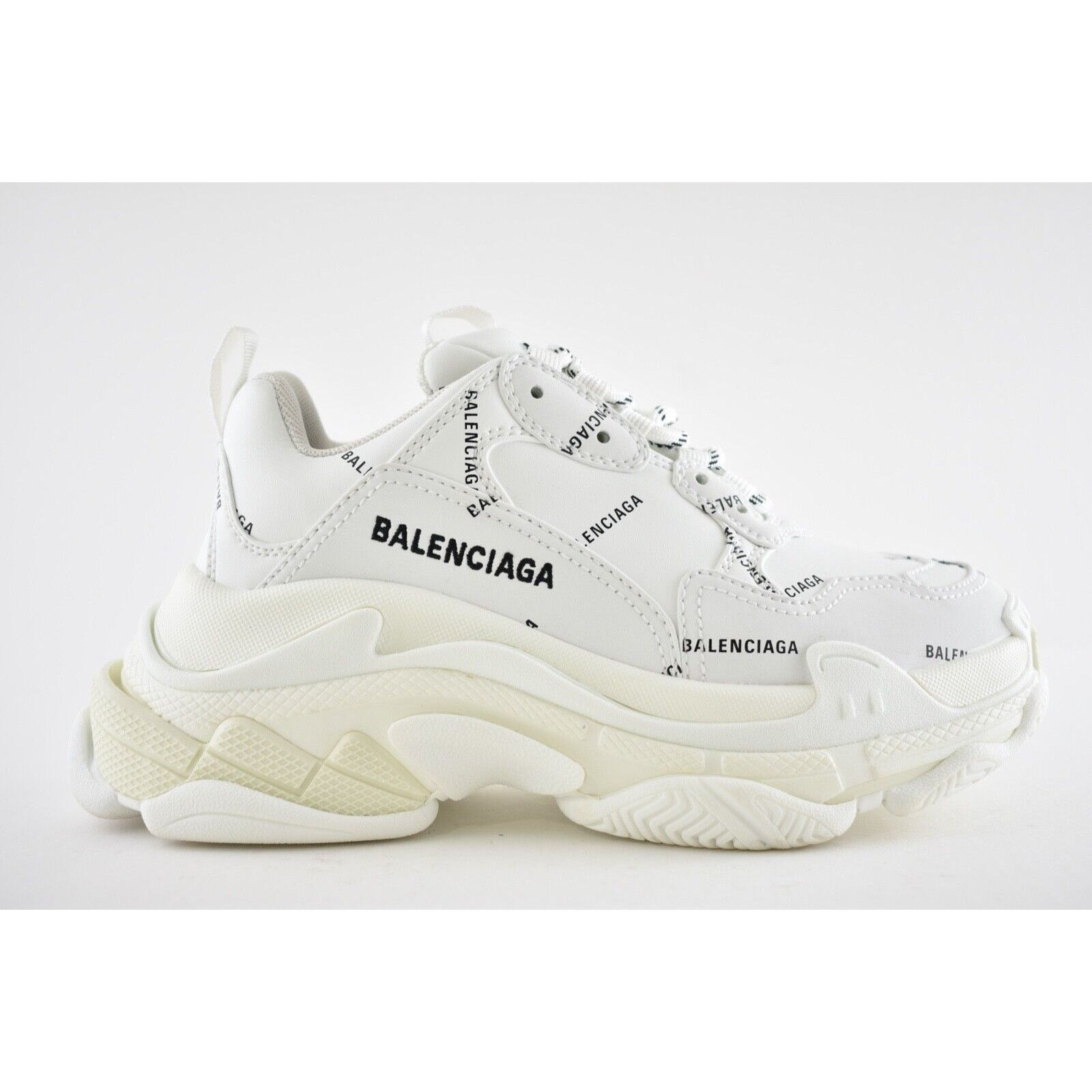 Balenciaga Triple S Sneaker All Over Logo Platform Flat Trainer 42 Size US 12 / IT 42 - 3 Thumbnail