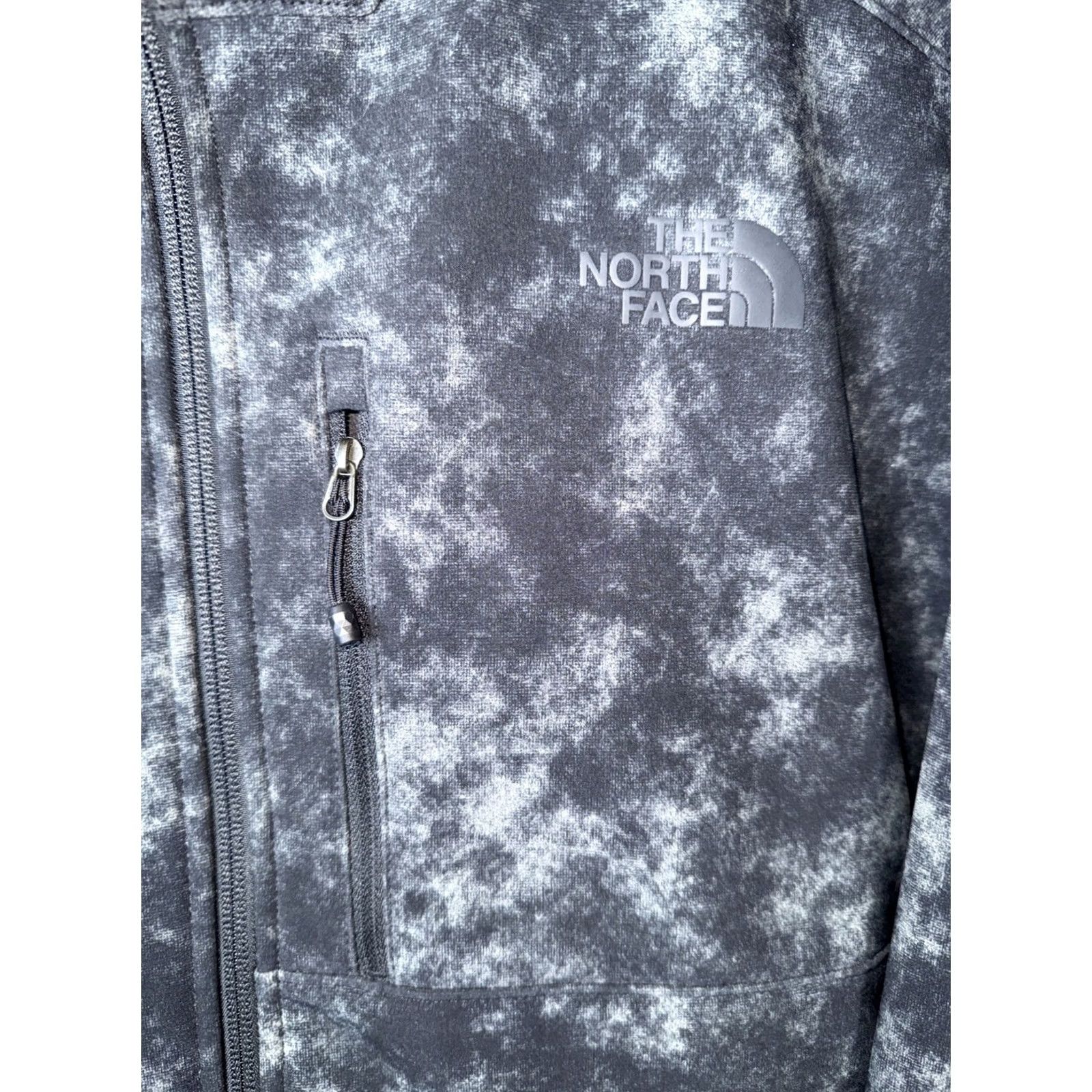 The North Face The North Face Windwall Jacket Mens XL Gray/greensish Windbreaker Full Zip Fleece Lined Polyester Windshell Regular Size Size US XL / EU 56 / 4 - 7 Thumbnail