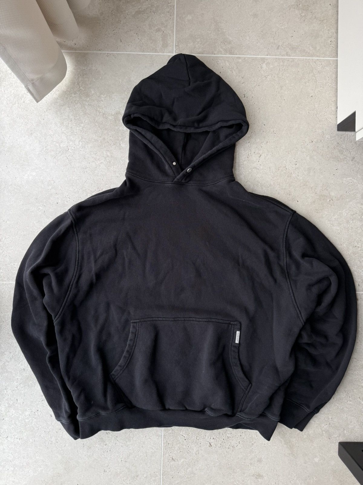 Represent Clo. Represent Blanks Heavy Baggy Washed Black Hoodie Size US L / EU 52-54 / 3 - 1 Thumbnail