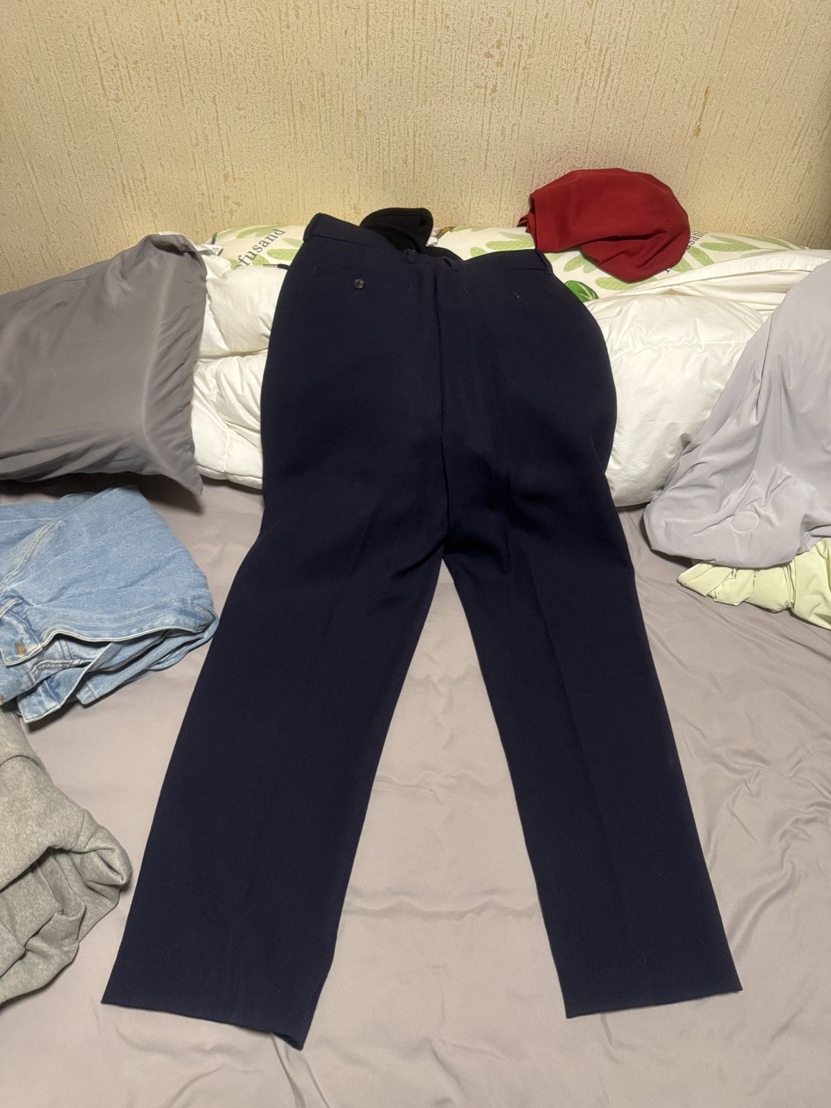AMI AMI navy pleated pants Size US 30 / EU 46 - 2 Thumbnail