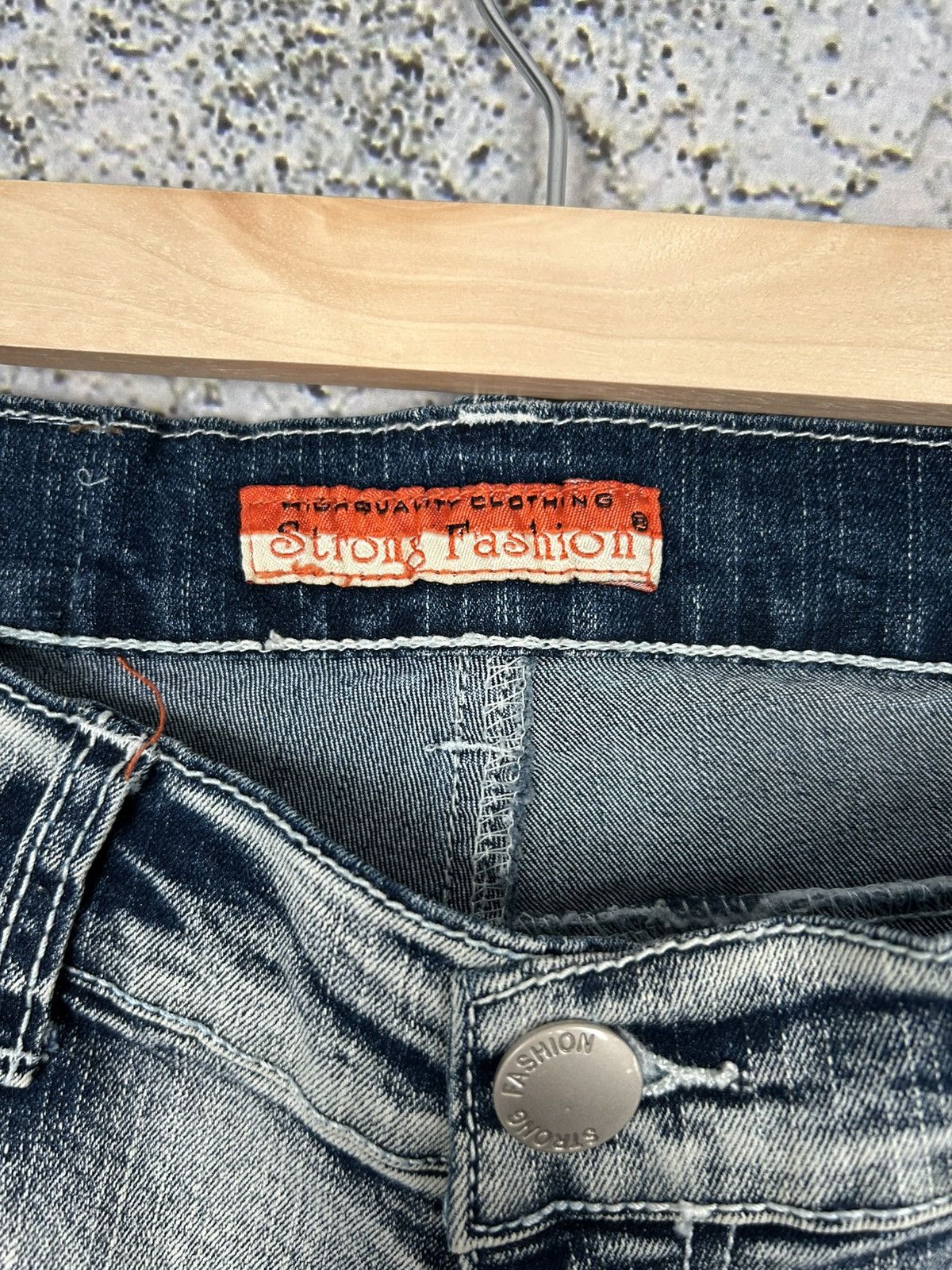 Affliction Vintage Flared Jeans Avant Garde Punk Y2K Grunge Affliction Size US 29 - 7 Thumbnail