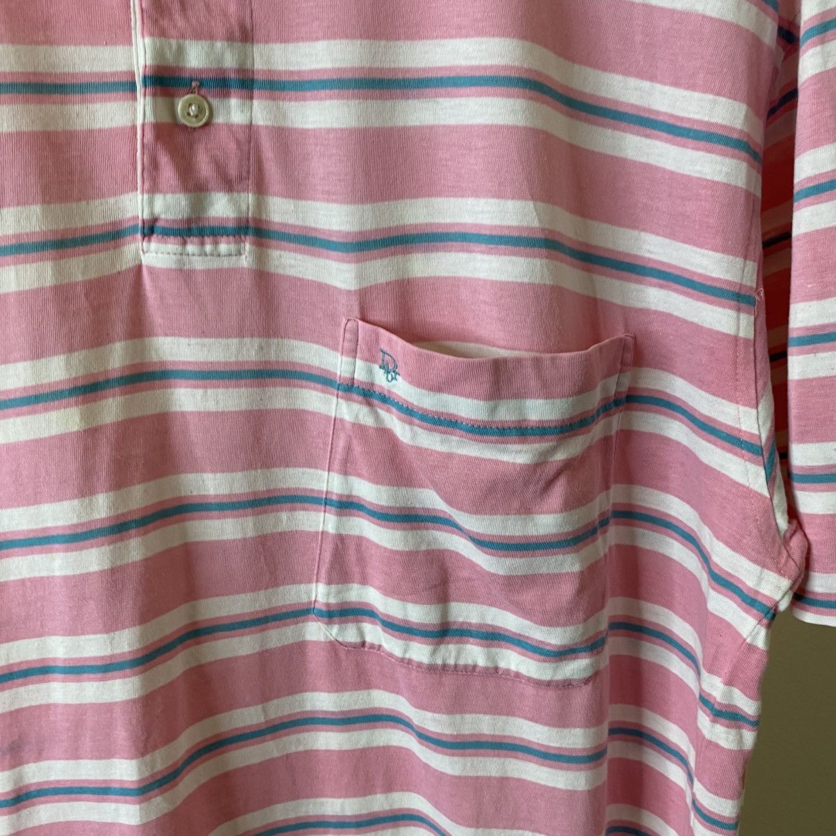 Christian Dior Monsieur Vintage 90s Christian Dior Stripes PoloT Shirt Size US L / EU 52-54 / 3 - 2 Thumbnail