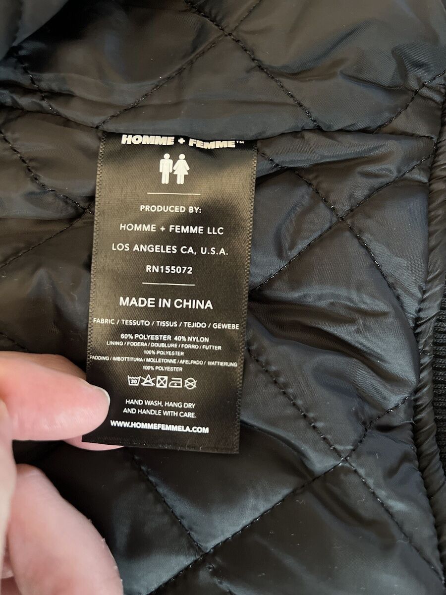 Homme + Femme La Homme Femme Classic Bomber 2.0 Jacket Size US L / EU 52-54 / 3 - 9 Thumbnail