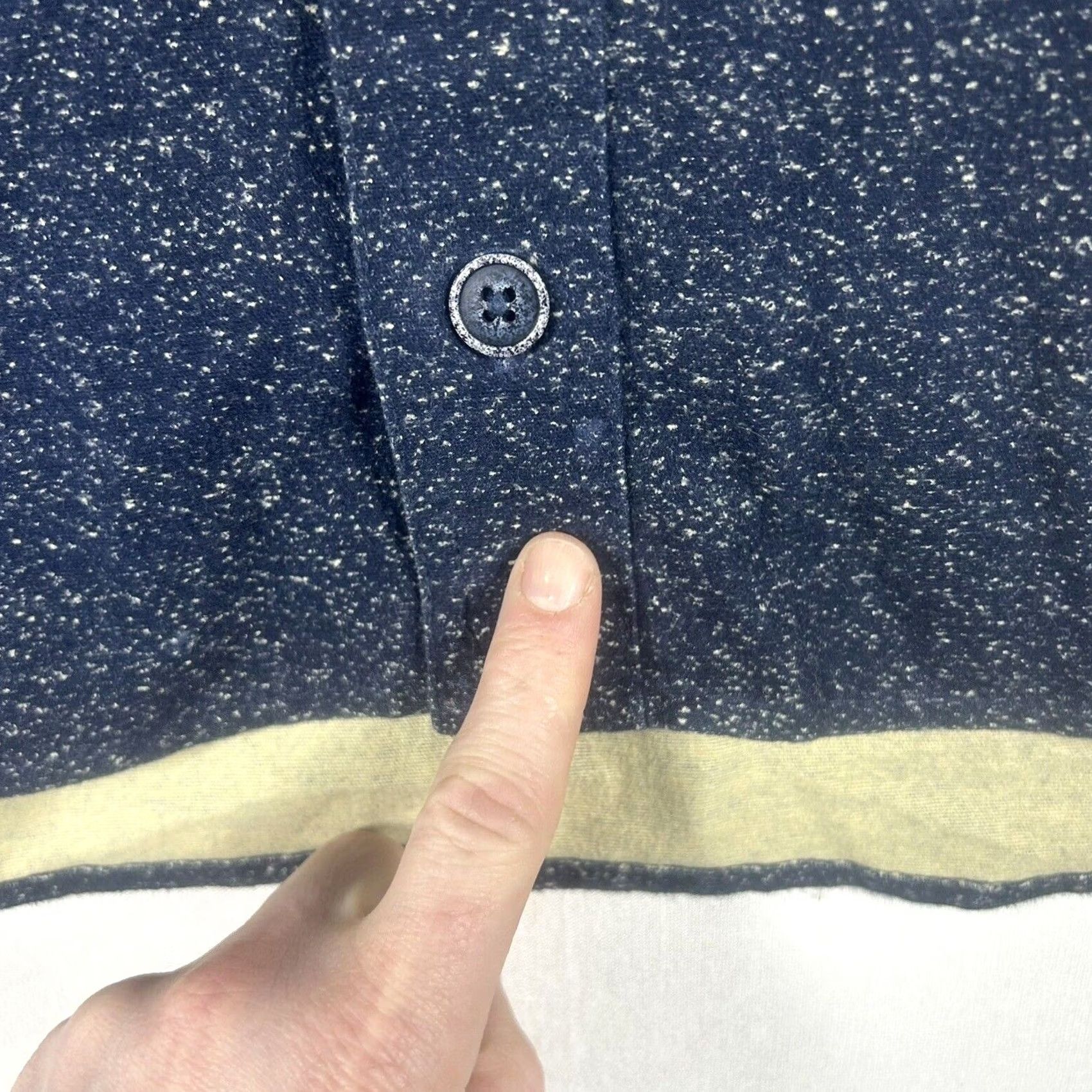 Vintage Foundry Freedom Shirt Men's Large Heather Blue Chamois Button Up Flannel Size US L / EU 52-54 / 3 - 3 Thumbnail