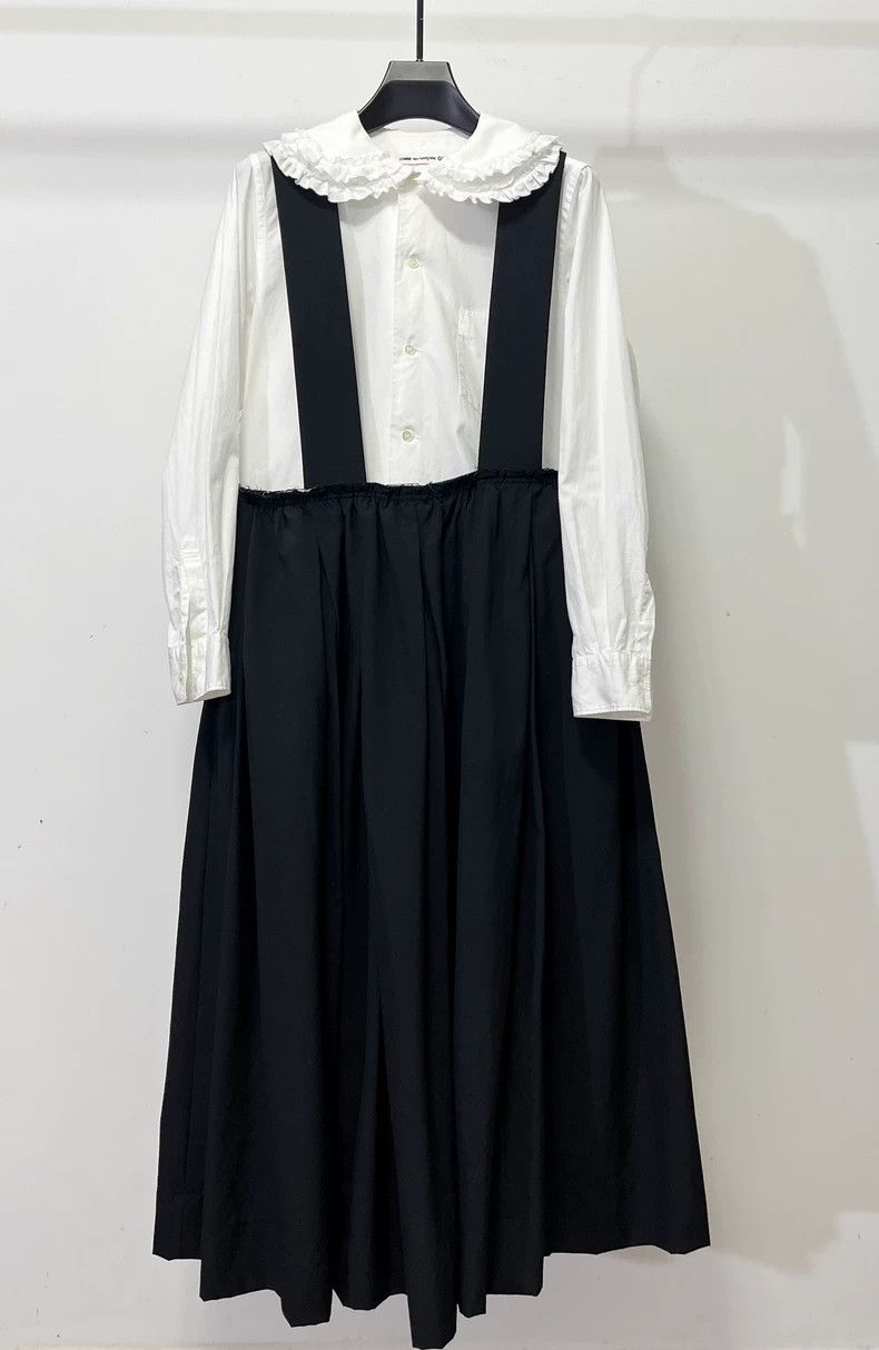 Comme Des Garcons Pleated strap skirt