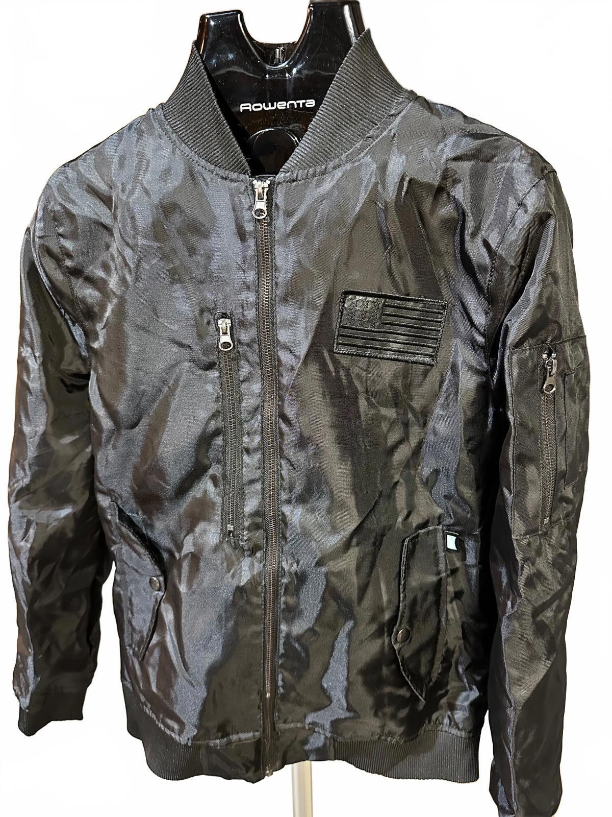 Other Beautiful Giant Black Bomber Jacket Men’s M Dual Zip Size US M / EU 48-50 / 2 - 1 Thumbnail