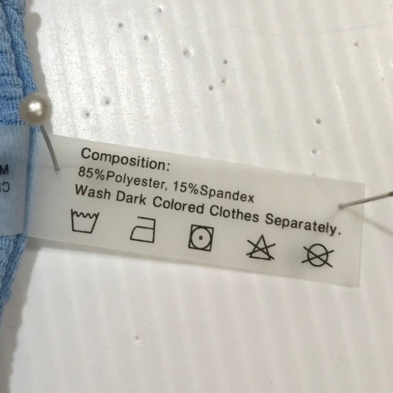 ZAFUL Zaful Light Blue Square Neck Crop Bikini Top XL Size 10 Size L / US 10 / IT 46 - 4 Thumbnail