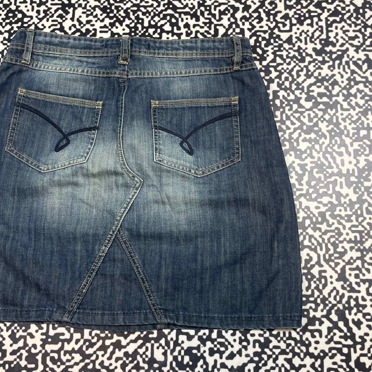 Japanese Brand Vintage Y2K Japanese Denim Retro Mini Skirt 90s Style Size 29" - 7 Thumbnail