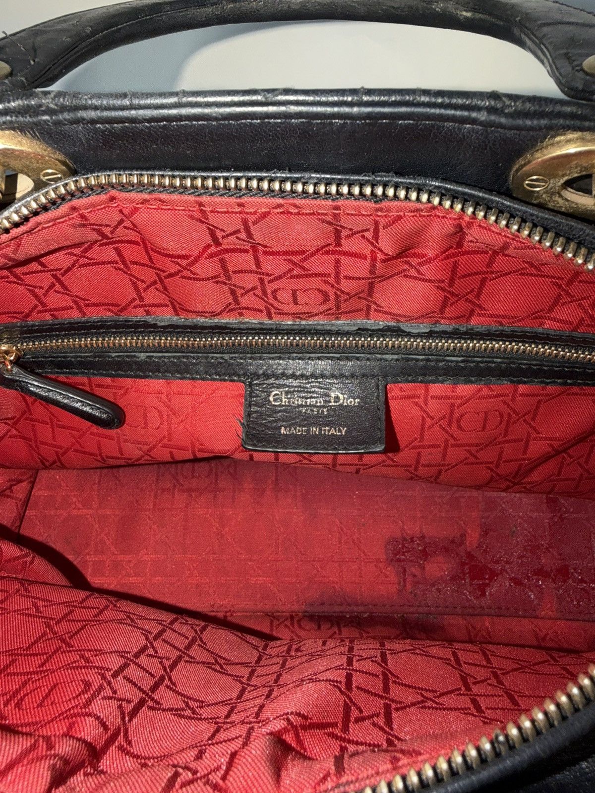 Dior Dior Black Large Lambskin Cannage Lady Dior Size ONE SIZE - 7 Thumbnail
