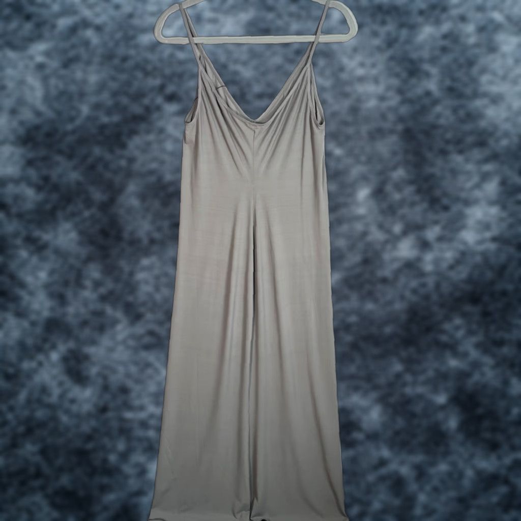 Vintage Davis Active Womens Gray Maxi Dress L/XL Nylon Spandex Blend Size L / US 10 / IT 46 - 1 Thumbnail