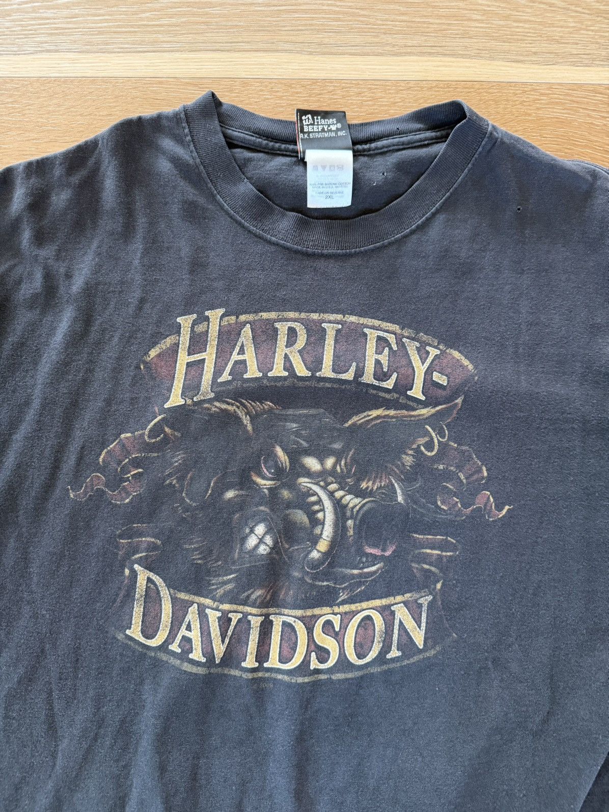 Harley Davidson Vintage Harley Davidson Wart Hog Minnesota Tee Size US XXL / EU 58 / 5 - 3 Thumbnail