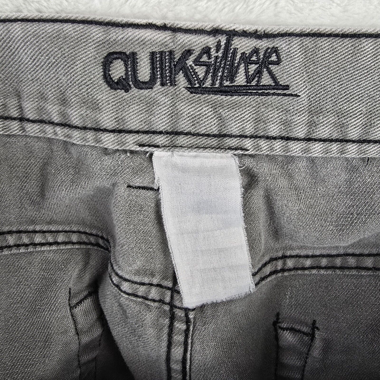 Quiksilver Vintage Quiksilver Denim Shorts 36 Grey Y2K Surf Skate Size US 36 / EU 52 - 7 Thumbnail
