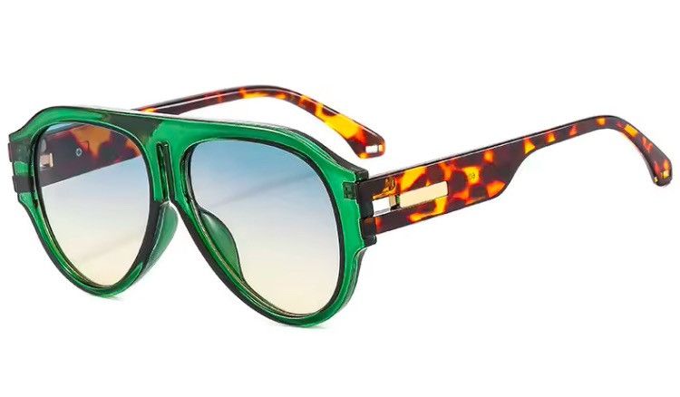 Electric Visual Futuristic Round Frame Sunglasses Trendy Gradient Lens UV400 Size ONE SIZE - 3 Thumbnail