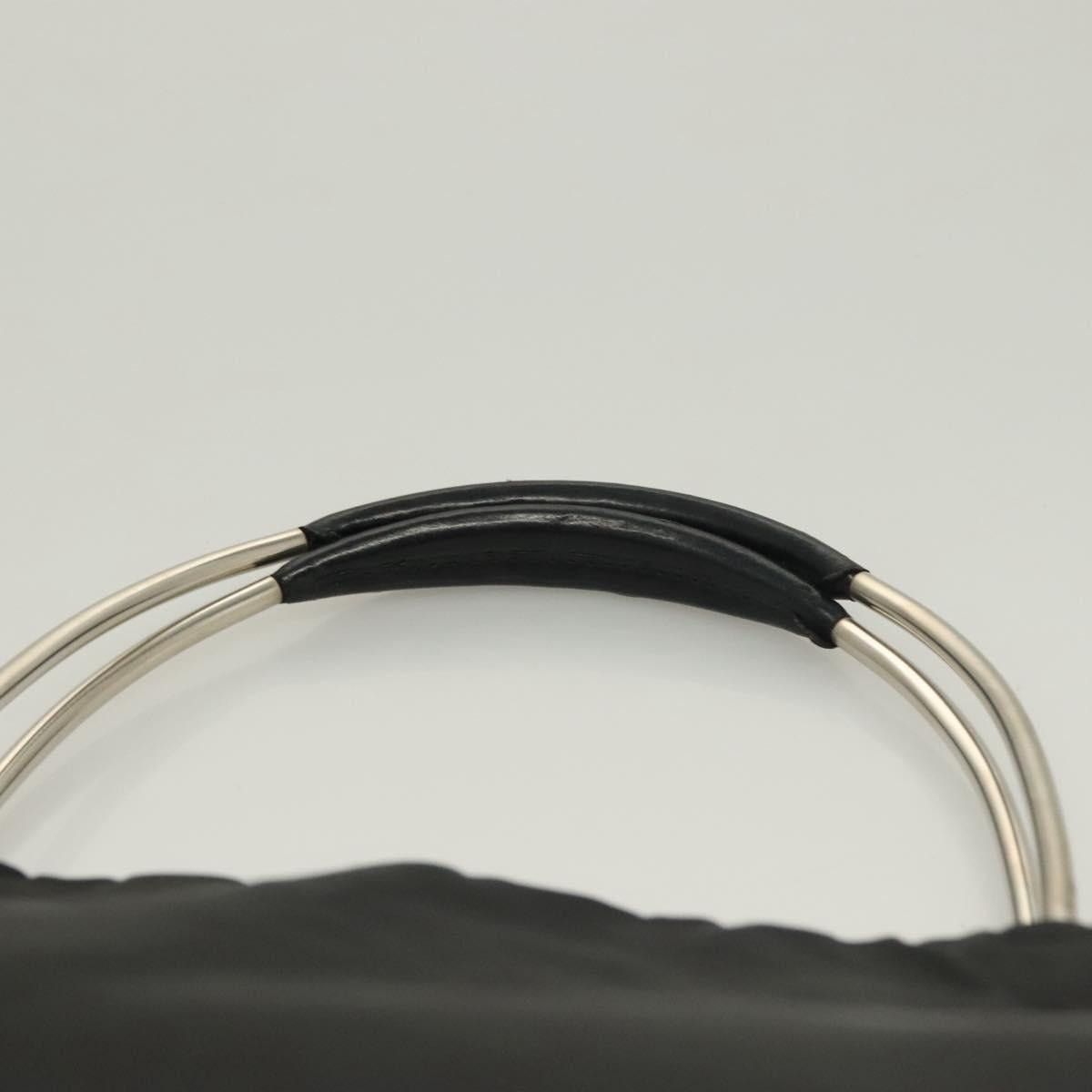 Prada PRADA Hand Bag Nylon Black Silver Size ONE SIZE - 8 Thumbnail