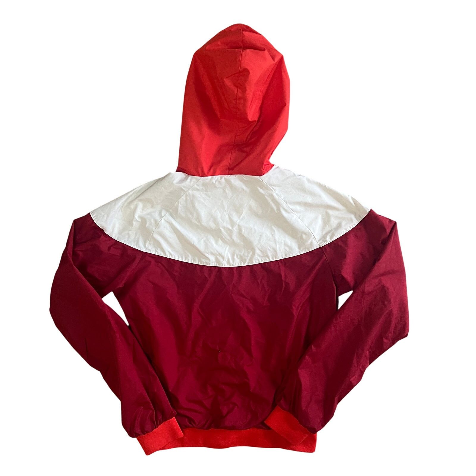 Nike Nike Windrunner Hooded Windbreaker Jacket Red White Size S / US 4 / IT 40 - 2 Thumbnail