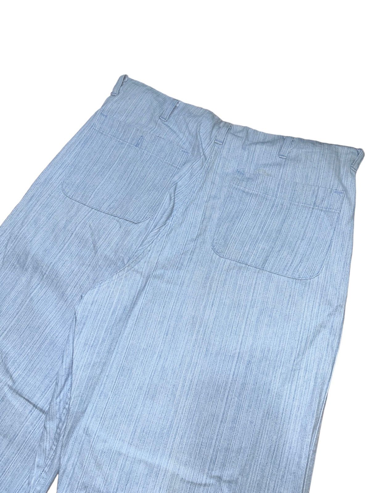 Japanese Brand 80s Military Blue Pants Talon Zipper Size US 31 - 3 Thumbnail