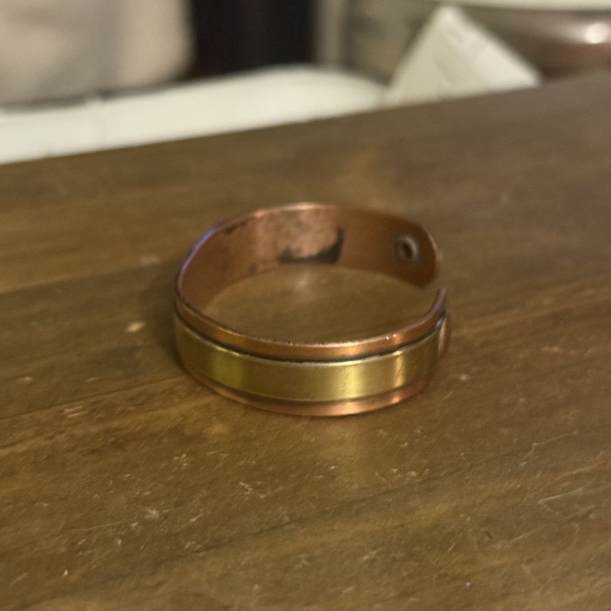 Vintage Vintage two tone copper cuff bracelet Size ONE SIZE - 6 Thumbnail