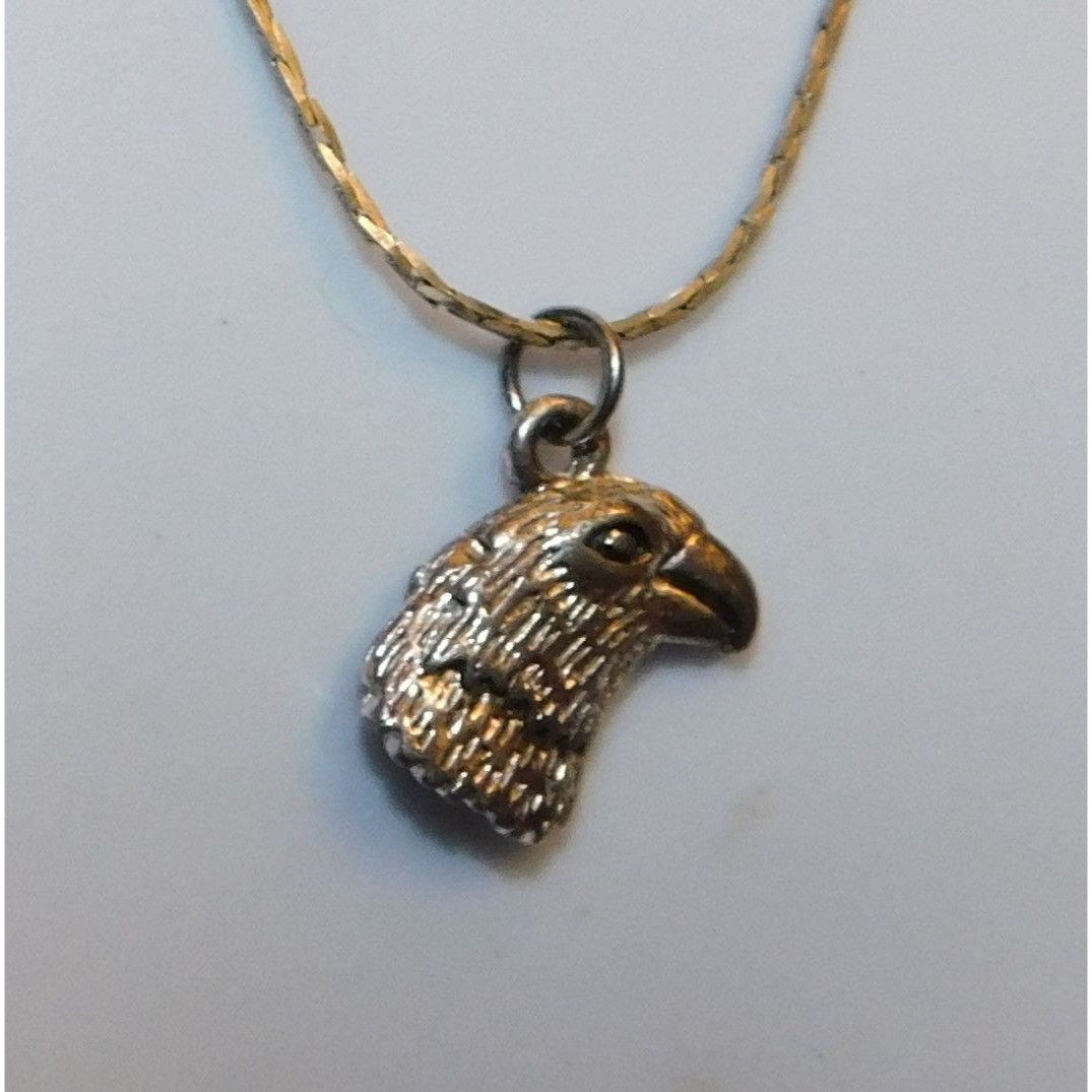Other Witchy Gothic Silver Tone Crow Head Pendant Necklace Size ONE SIZE - 3 Thumbnail