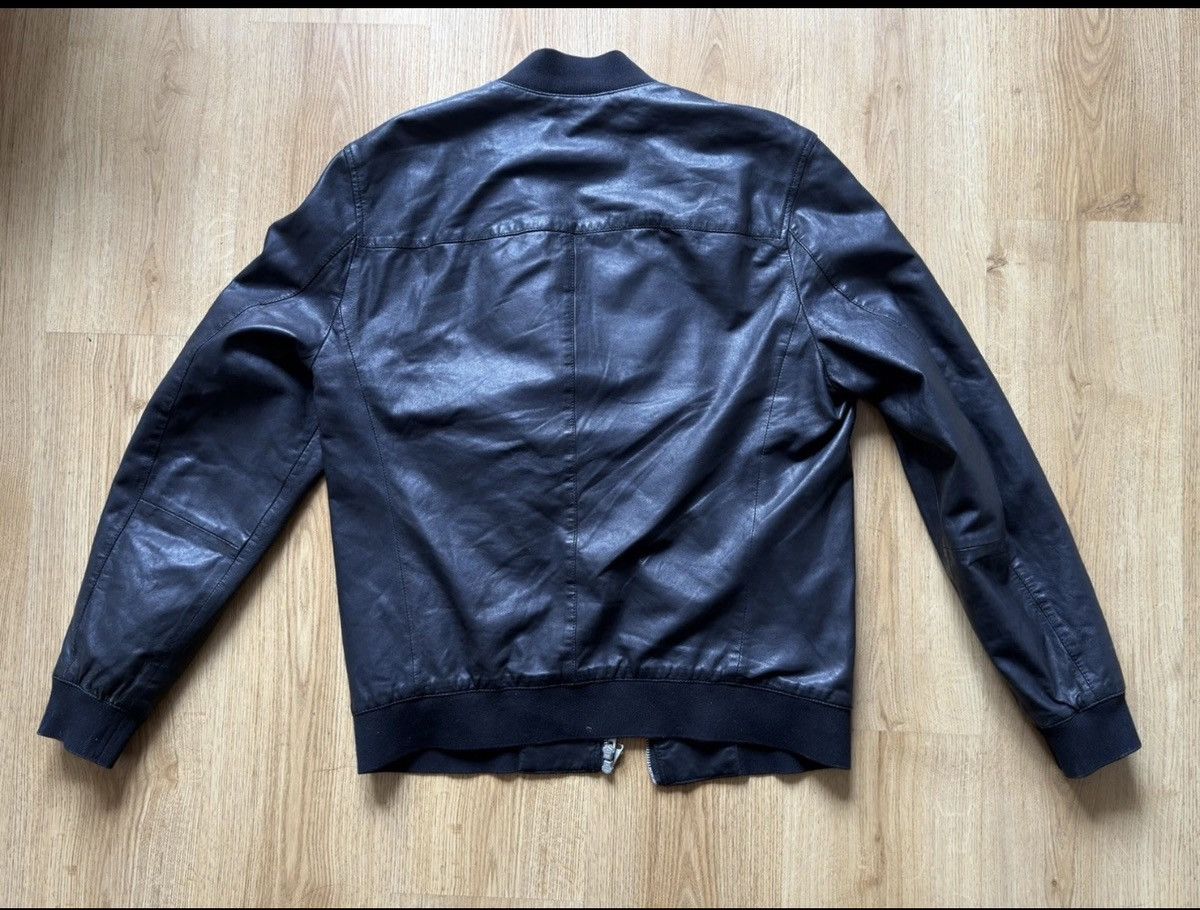 Allsaints AllSaints Kino Sheepskin Leather Bomber Jacket Size Large Size US L / EU 52-54 / 3 - 8 Thumbnail