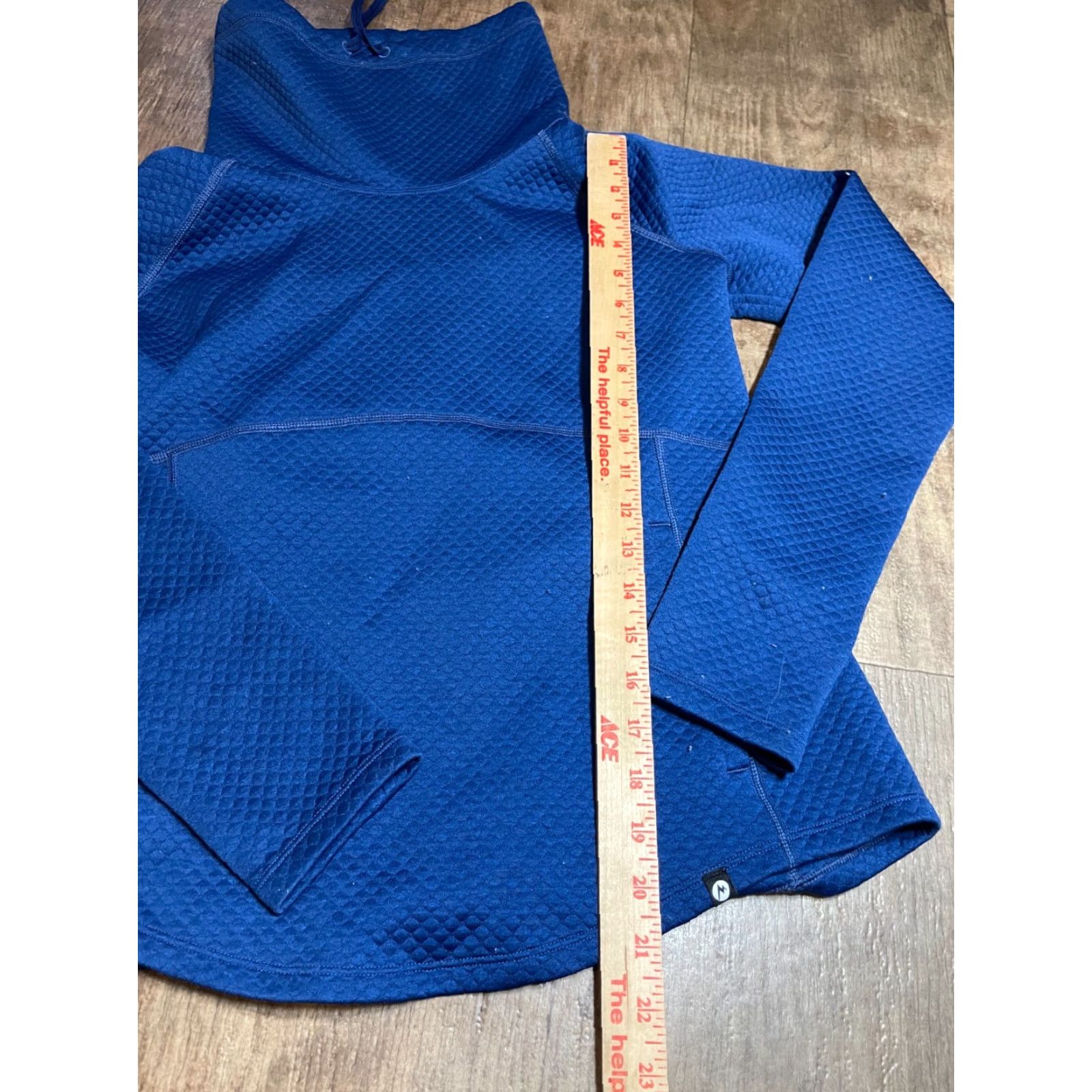Marmot Marmot Sweater Jacket Womens Small S Blue Turtle Neck Long Sleeve Quilted Pullover Womens S Blue Marmot Sweater Jacket Size S / US 4 / IT 40 - 2 Thumbnail