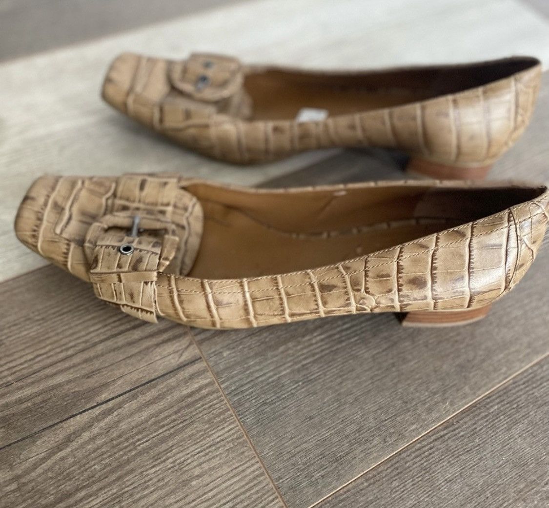 Nine West NINE WEST CROCODILE PRINT ABAY FLATS SLIP ON LOAFERS SHOES Size US 10 / IT 40 - 7 Thumbnail