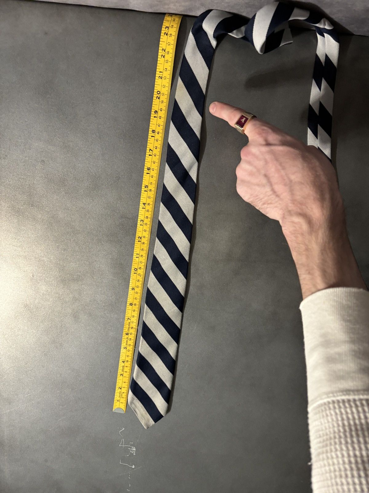 Vintage 1970s Vintage Necktie Striped Tie Paulo Conti Canada Toronto Size ONE SIZE - 9 Thumbnail