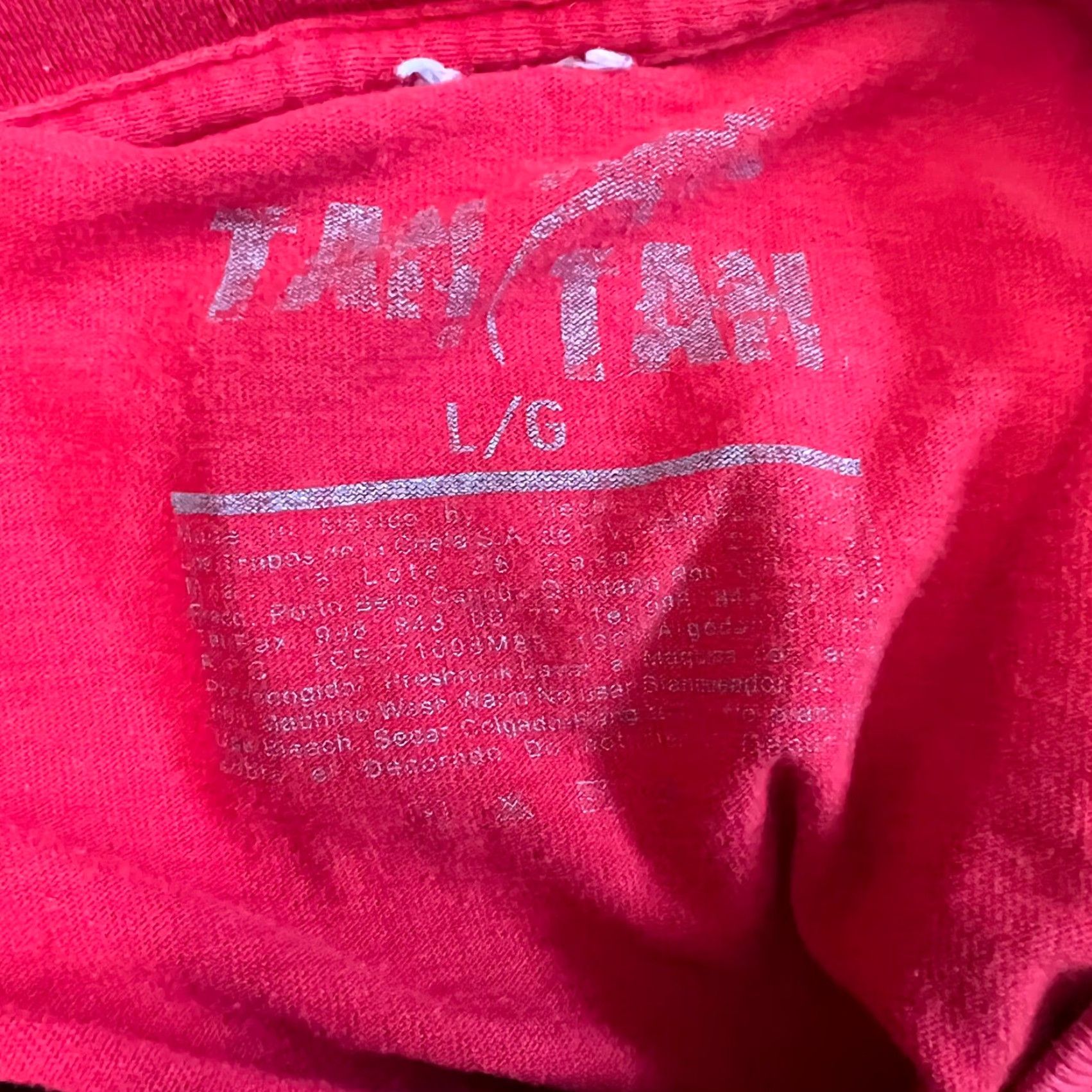 Vintage Tam Tam Mens Short Sleeves Red T Shirt Save Water Drink Beer Cozumel Size Large Size US L / EU 52-54 / 3 - 5 Thumbnail