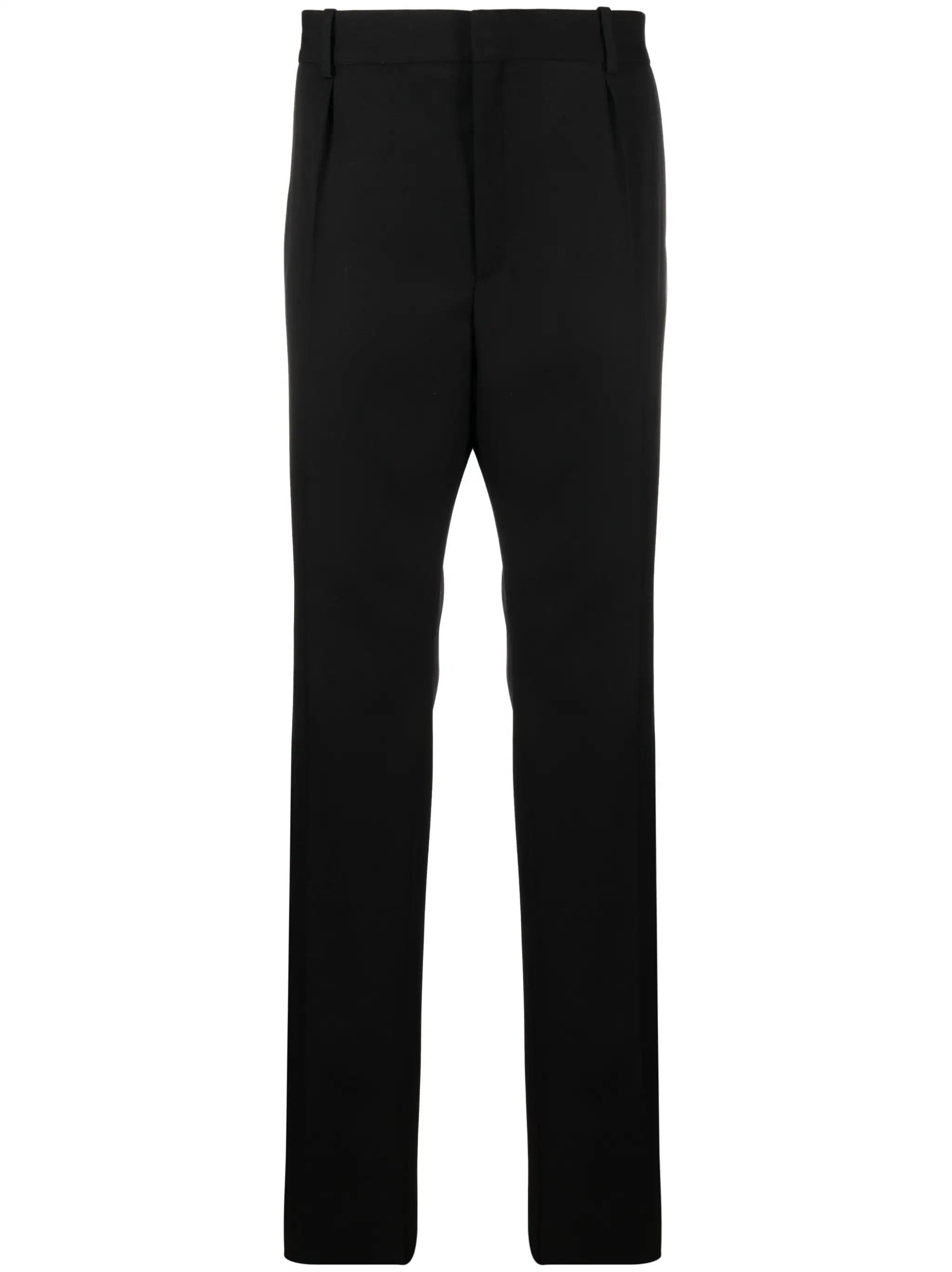 Saint Laurent Paris o1s1wg110824 Costume Veste Courte Tux Grain in Nero Size US 30 / EU 46 - 1 Thumbnail