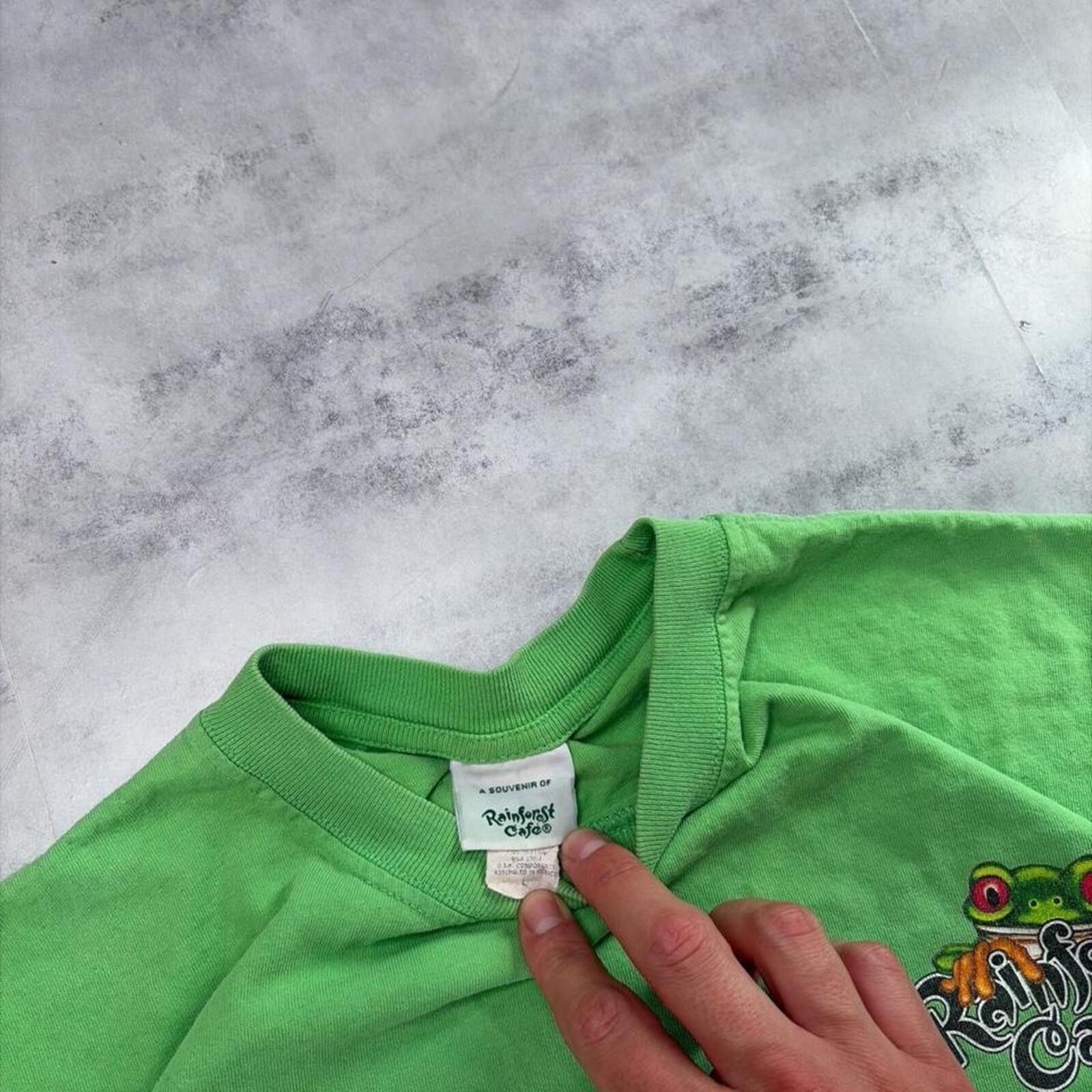 Other Y2K Green Rainforest Cafe Grunge Skater T-Shirt Size US L / EU 52-54 / 3 - 7 Thumbnail