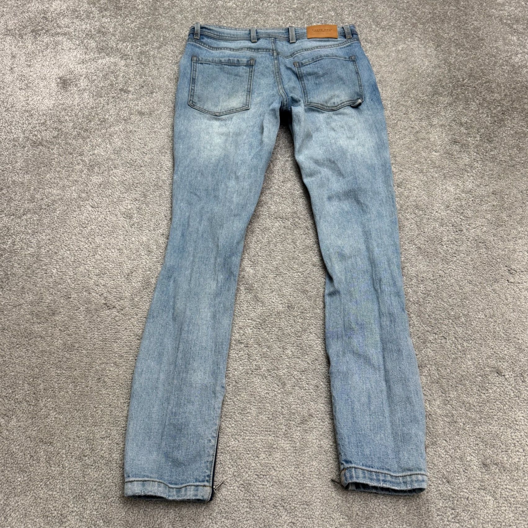I Love Ugly I Love Ugly Jeans Pant Regular Rise Fixed Waist Tapered Slim Denim Size US 31 - 2 Thumbnail