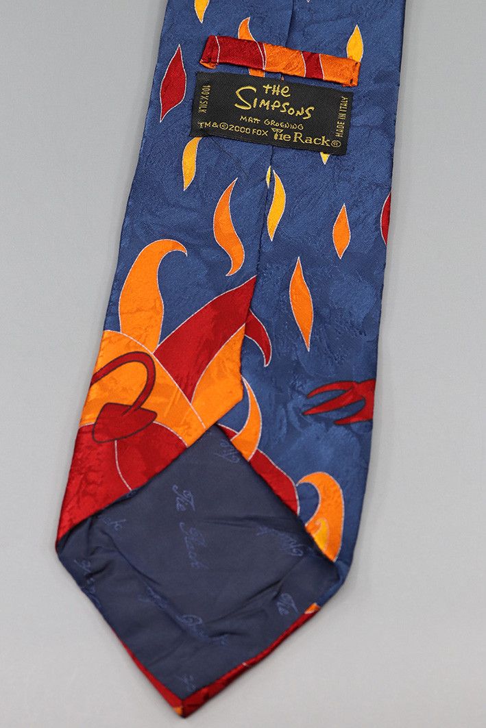 Other Vintage 2000 Bart Simpson Devil Tie – 100% Silk Size ONE SIZE - 2 Thumbnail