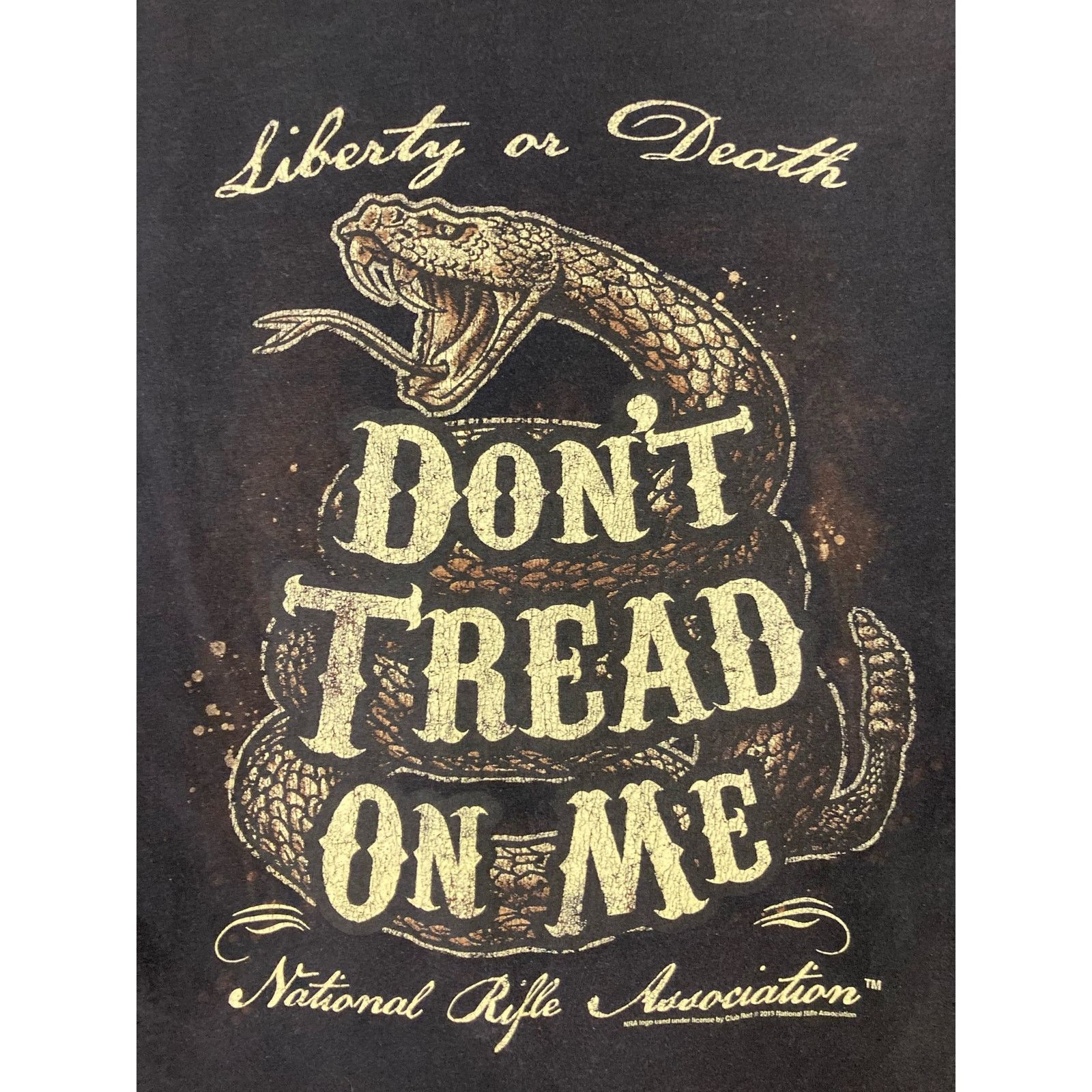 Other NRA Men's Black "Don't Tread On Me" Graphic T-Shirt Size M Size US M / EU 48-50 / 2 - 2 Thumbnail