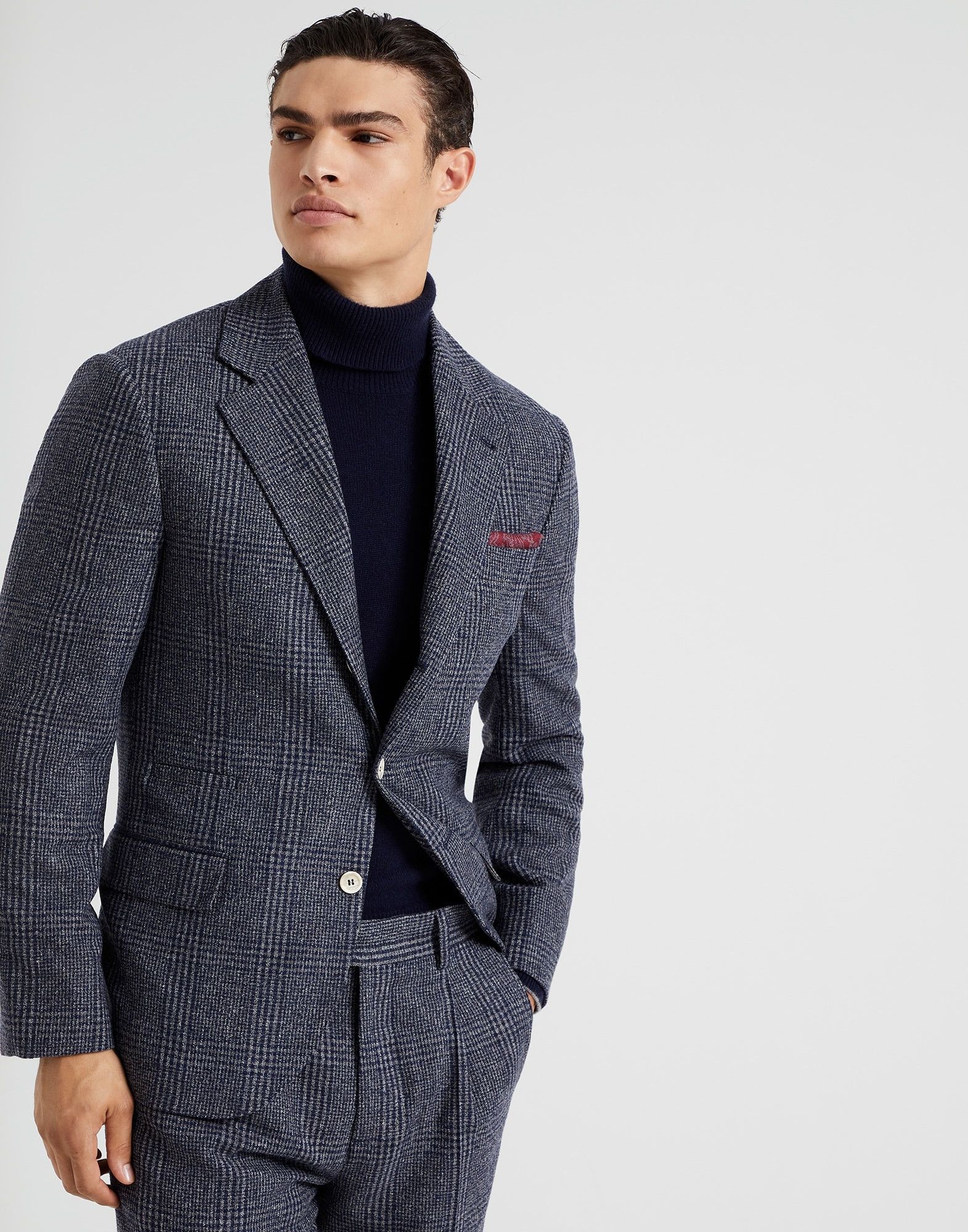 Brunello Cucinelli Jacket in Dark Blue Size US XL / EU 56 / 4 - 1 Thumbnail