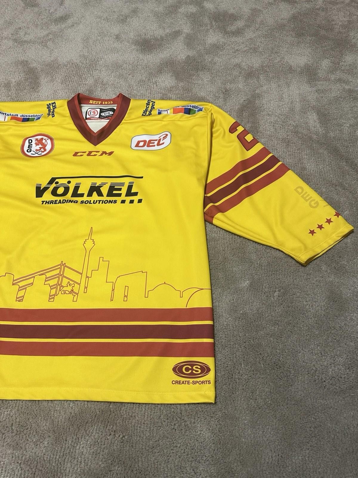 Ccm Düsseldorfer EG CCM Hockey Jersey Germany NEHRING #22 Sz XL Size US XL / EU 56 / 4 - 3 Thumbnail