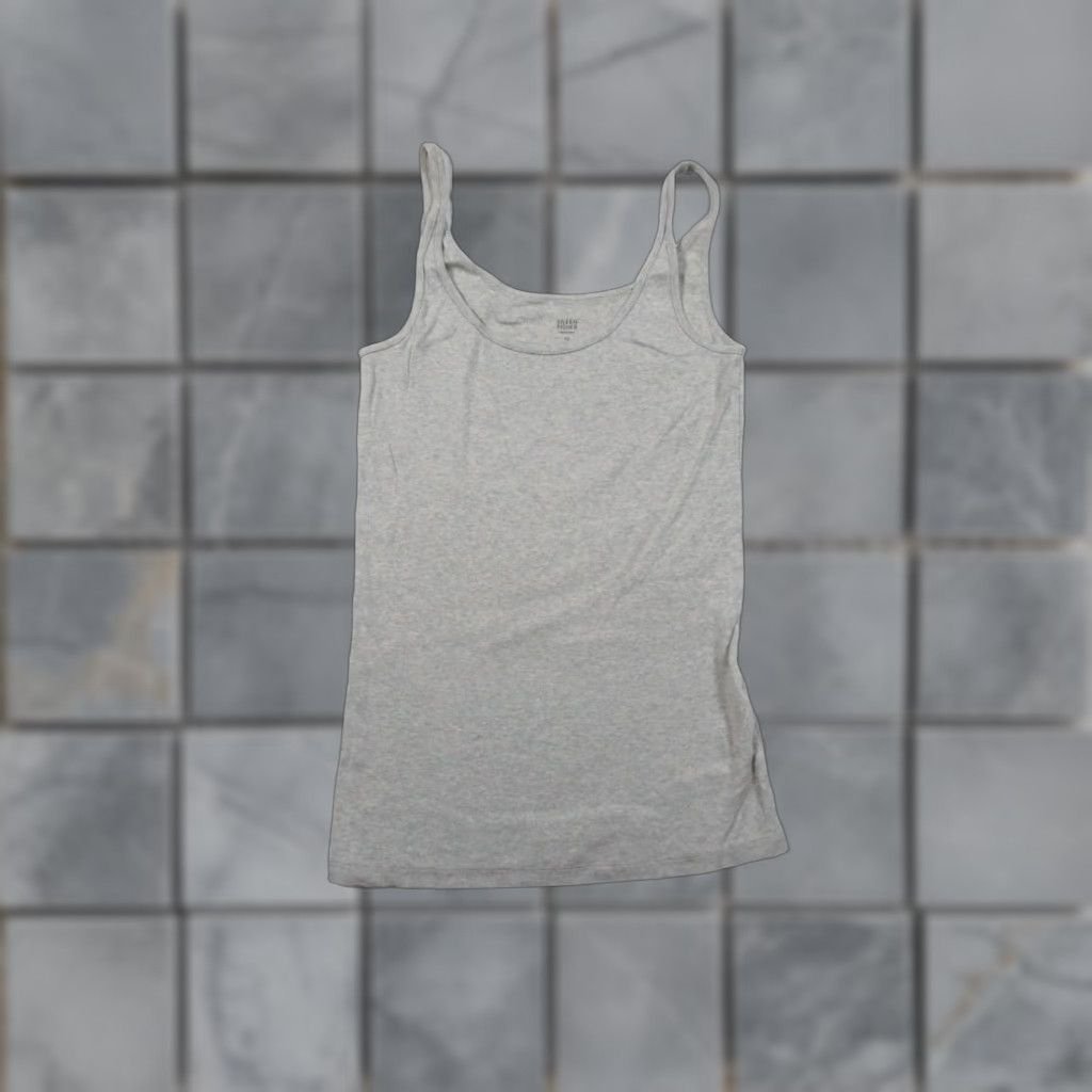 Eileen Fisher VINTAGE Eileen Fisher Tank Top Womens XS Gray Casual Sleeveless Cotton Basic All Seasons Size XS / US 0-2 / IT 36-38 - 1 Thumbnail