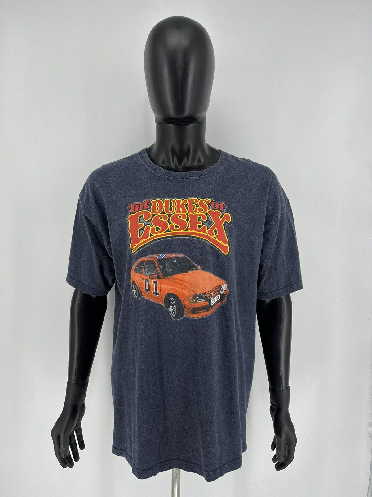 Vintage Vintage 90s The Dukes Of Essex T Shirt Faded Black Size XL Size US XL / EU 56 / 4 - 2 Thumbnail