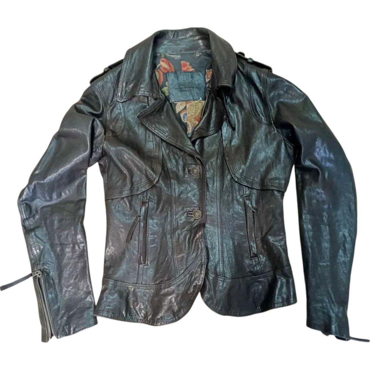 Other Genuine leather womens jacket Sz S / it sz 44 vera pelle Size M / US 6-8 / IT 42-44 - 1 Thumbnail