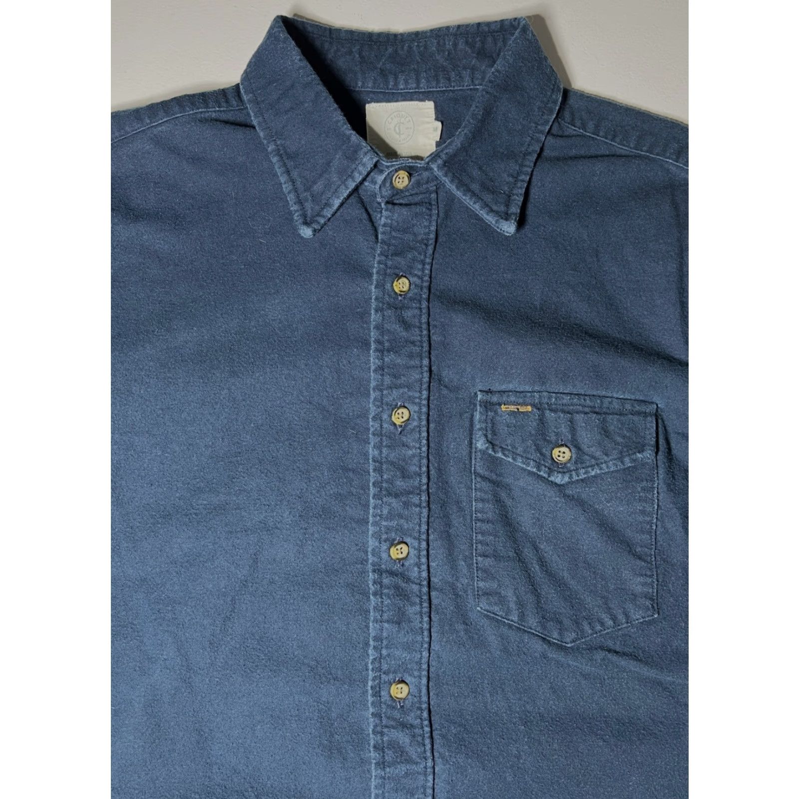 Vintage Criquet Men's Shirt Navy Long Sleeve Button-Up Made in USA Sz M Size US M / EU 48-50 / 2 - 5 Thumbnail
